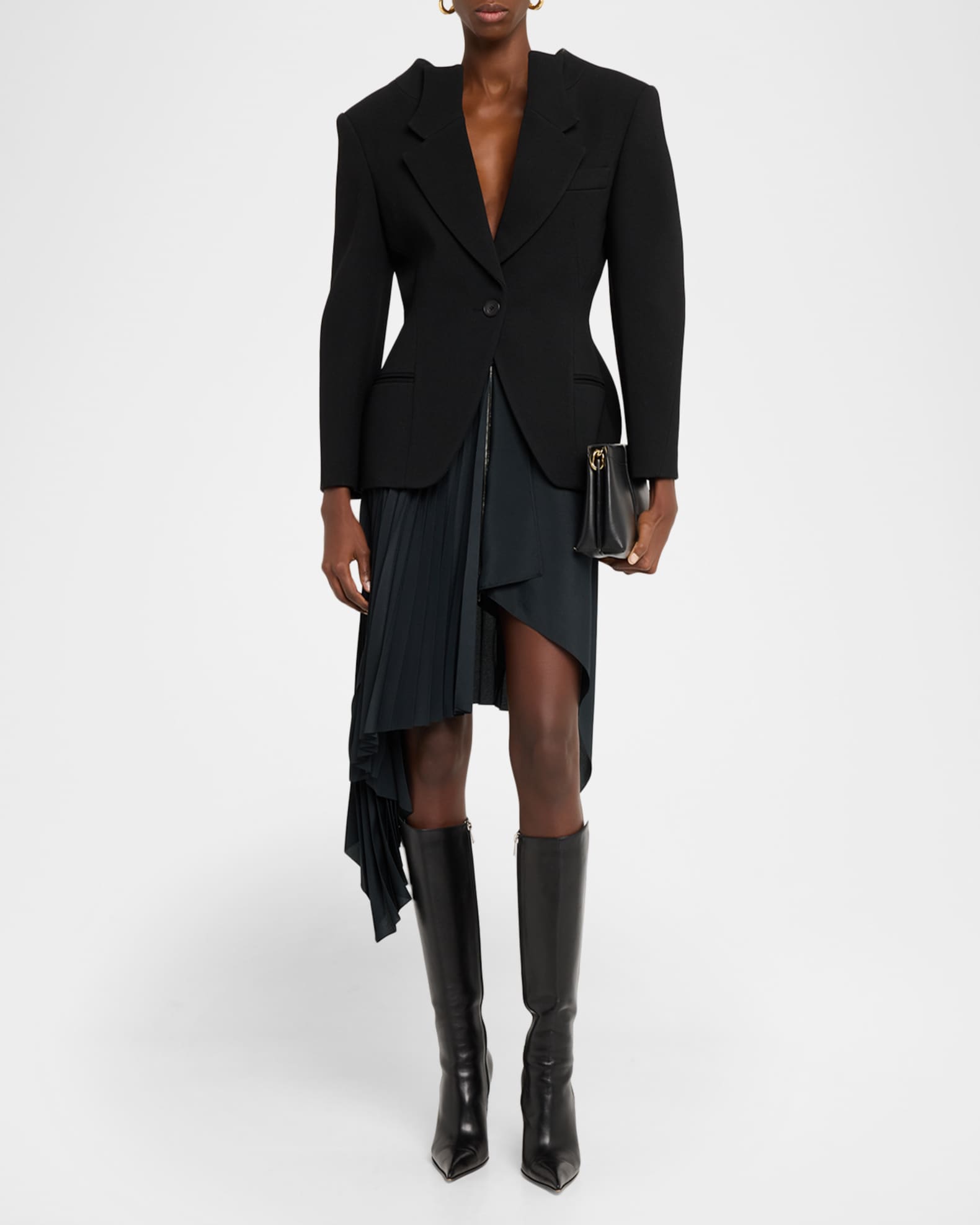 Givenchy Single-Breasted Slashed Jacket | Neiman Marcus