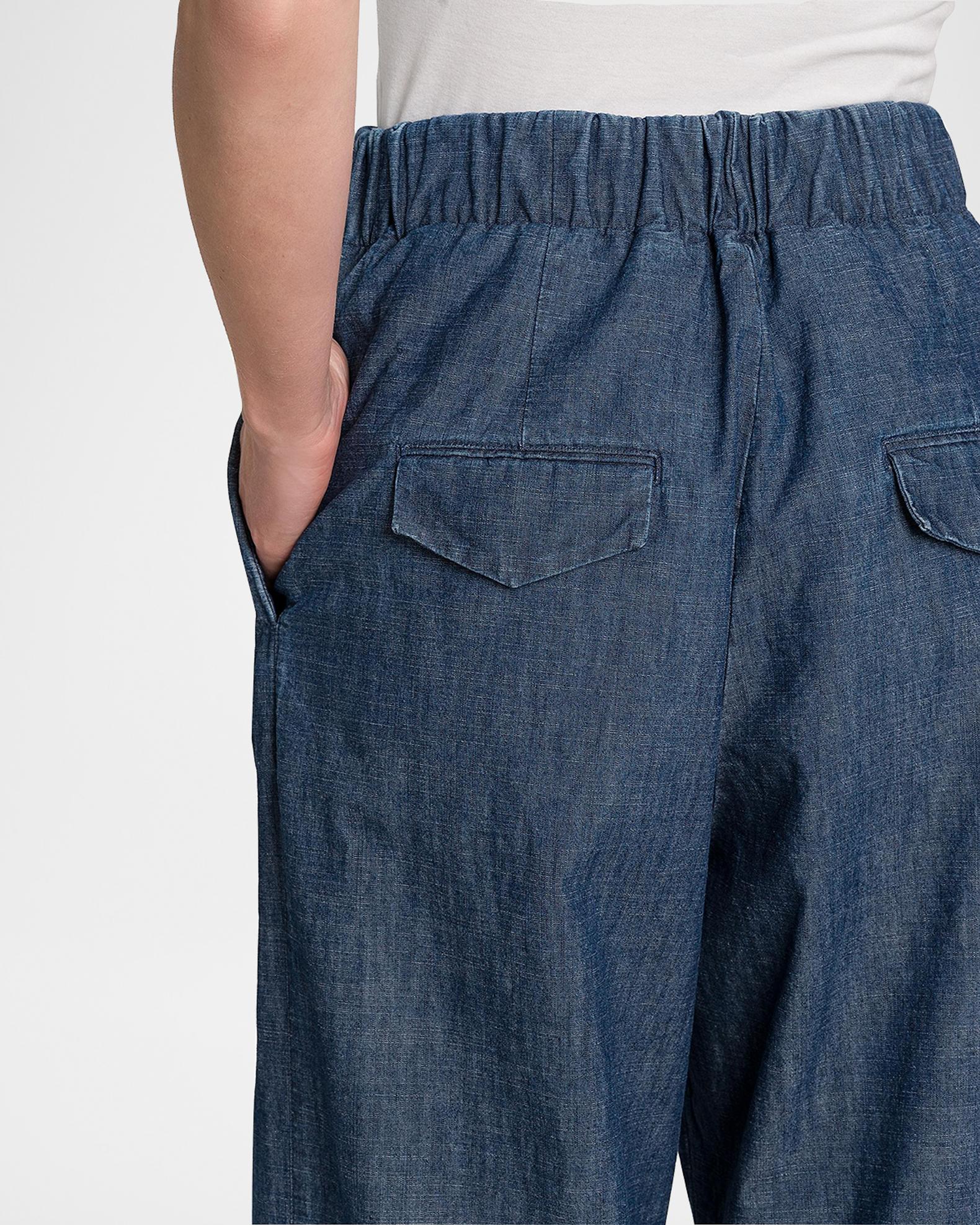 Jil Sander Chambray Straight-Leg Pull-On Trousers | Neiman Marcus