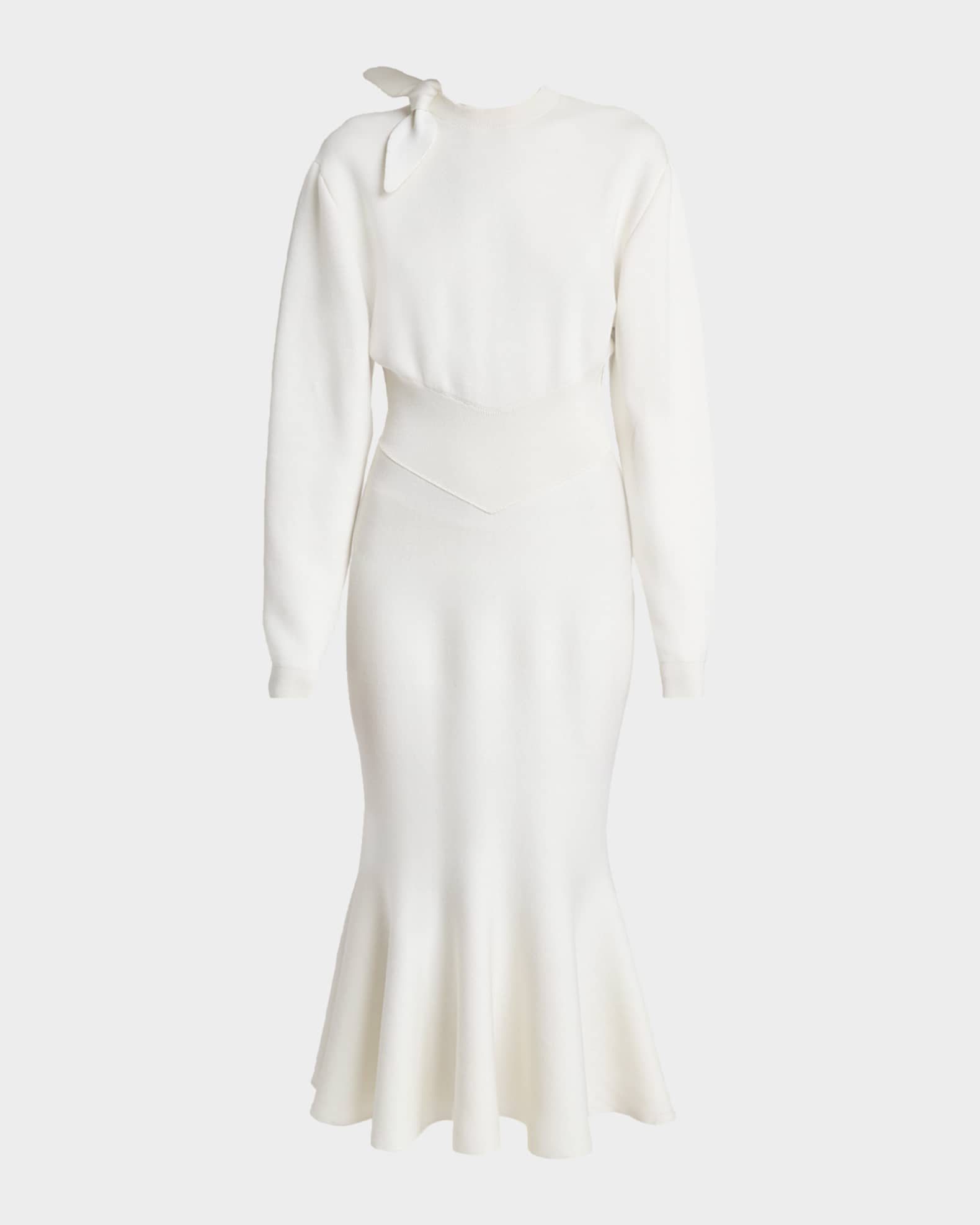 flared mid-length dress Fuchsia mid-length dress with flared sleeves – Aphrodite Malta main image 0