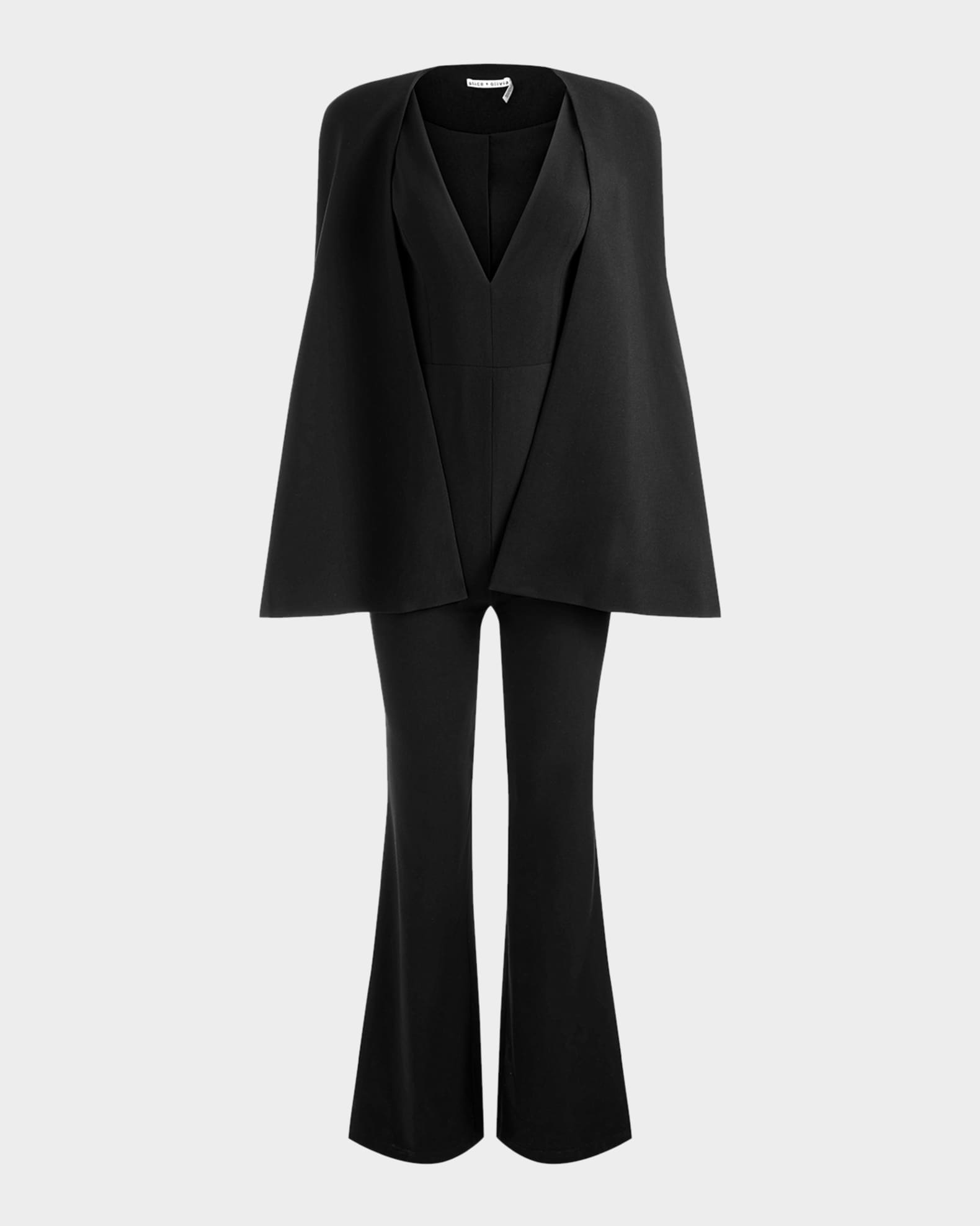 Alice Olivia Nova Cape Jumpsuit Neiman Marcus