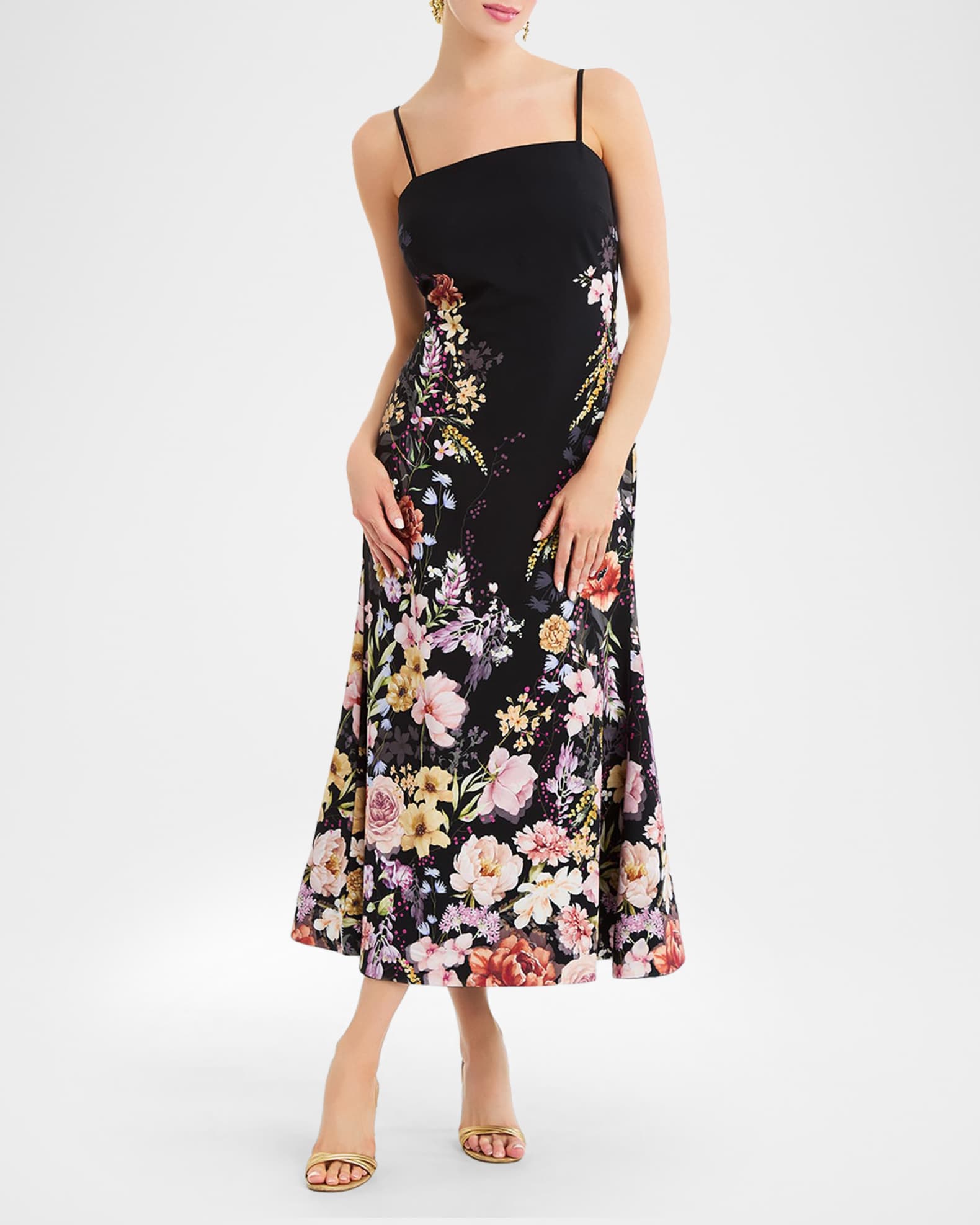 Mestiza New York Tropez Reversible Belted Midi Dress | Neiman Marcus