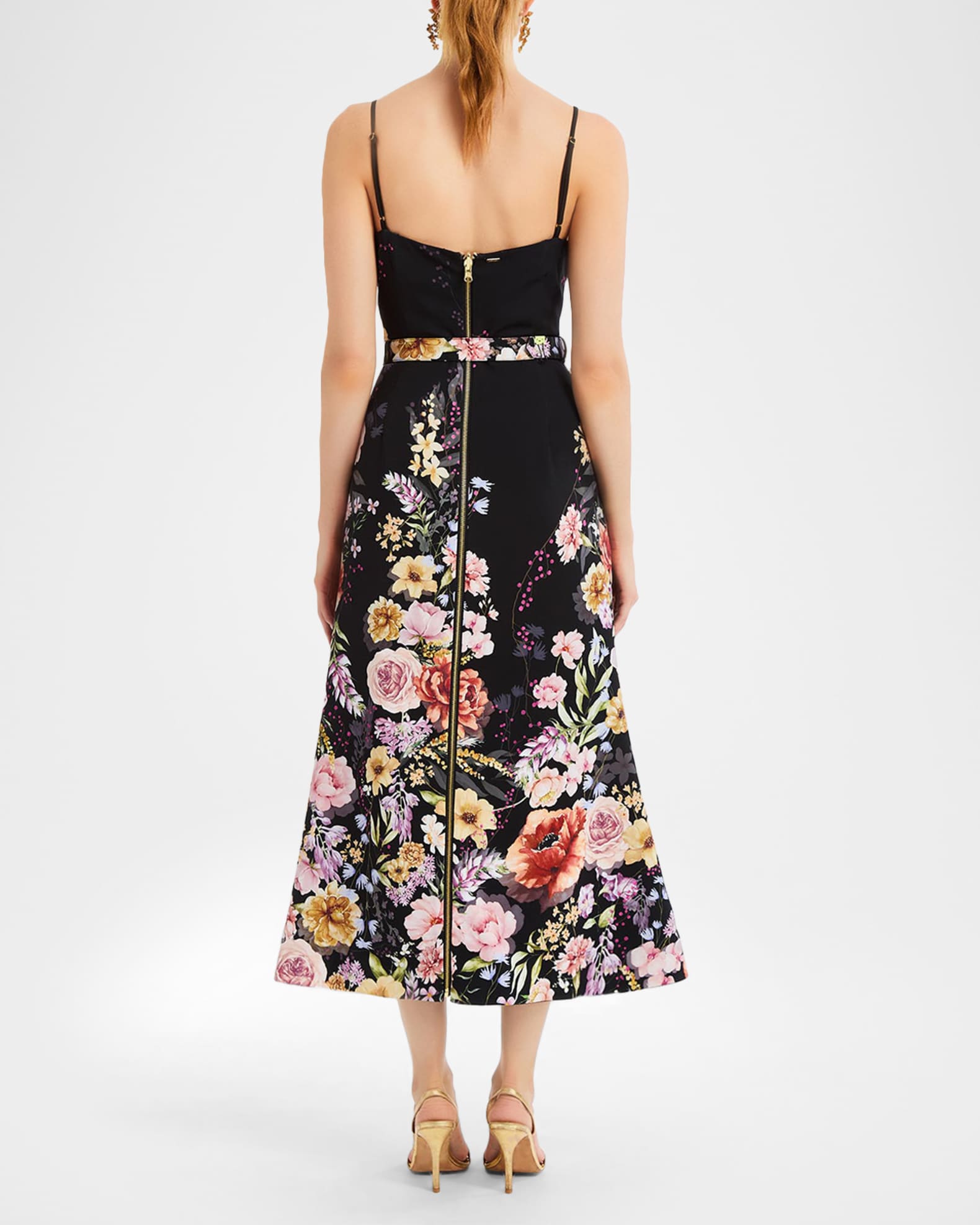 Mestiza New York Tropez Reversible Belted Midi Dress | Neiman Marcus
