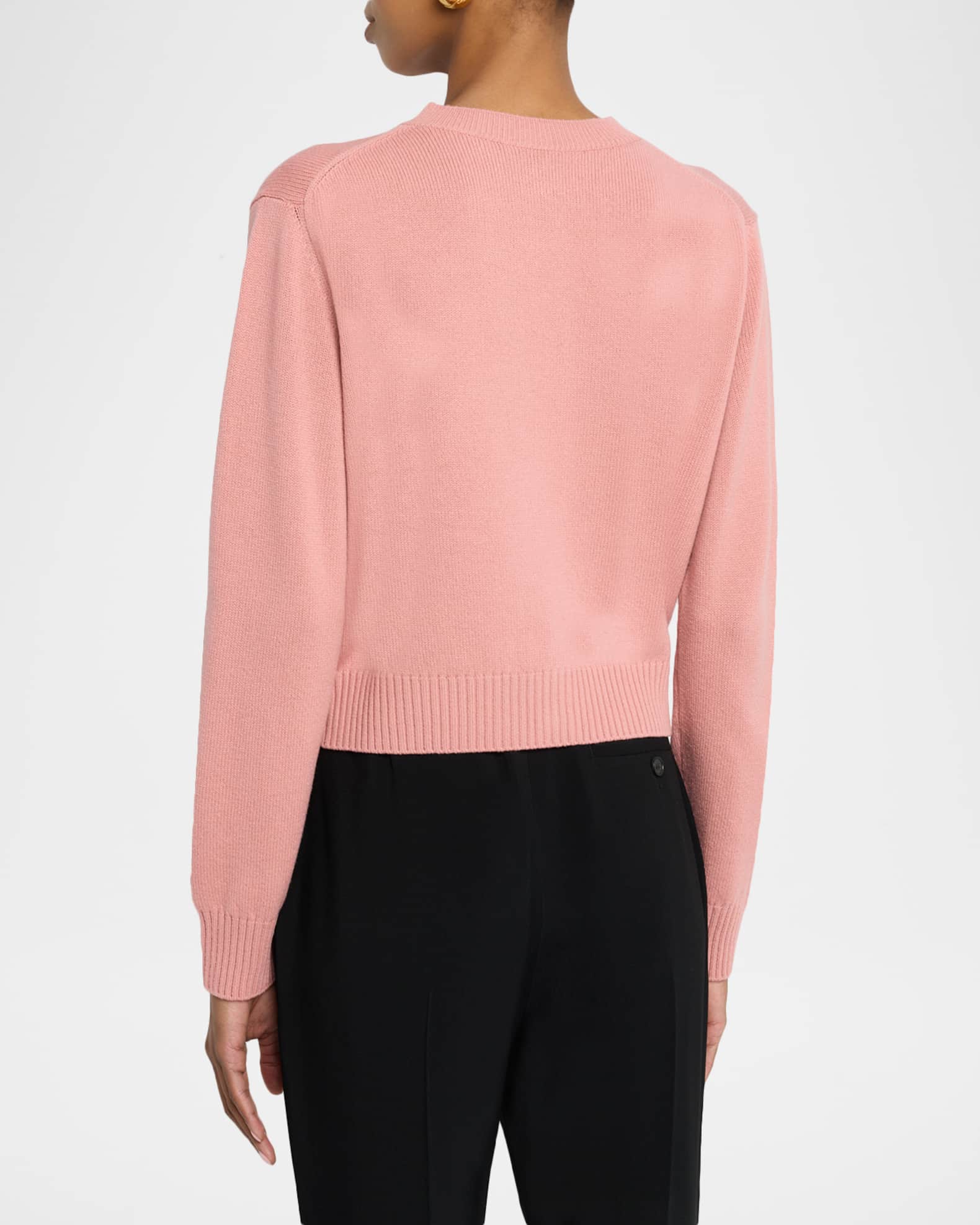 Givenchy Wool-Cashmere Crewneck Cardigan | Neiman Marcus