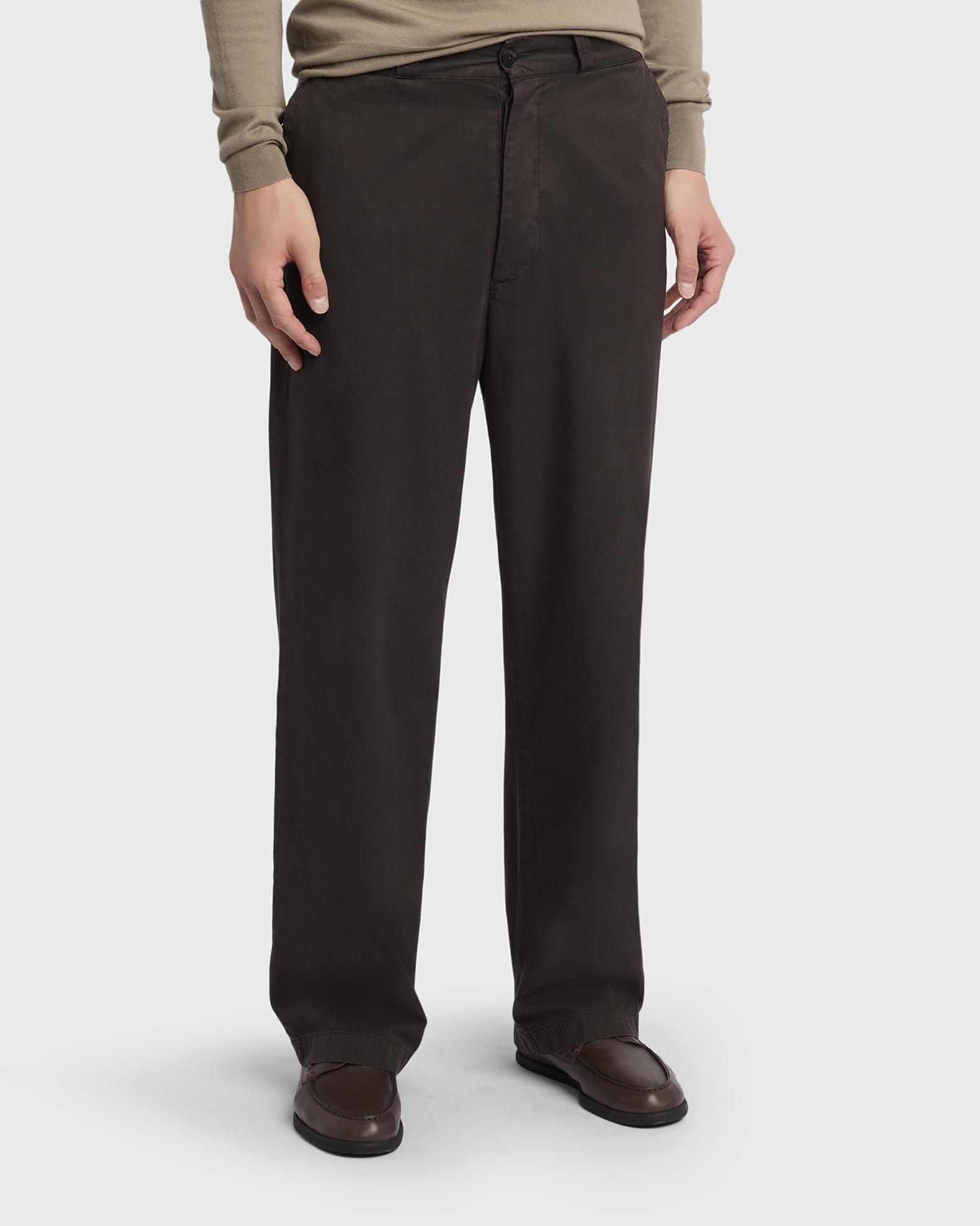 The Row Men's Ottis Cotton and Cashmere Straight-Leg Chino Pants
