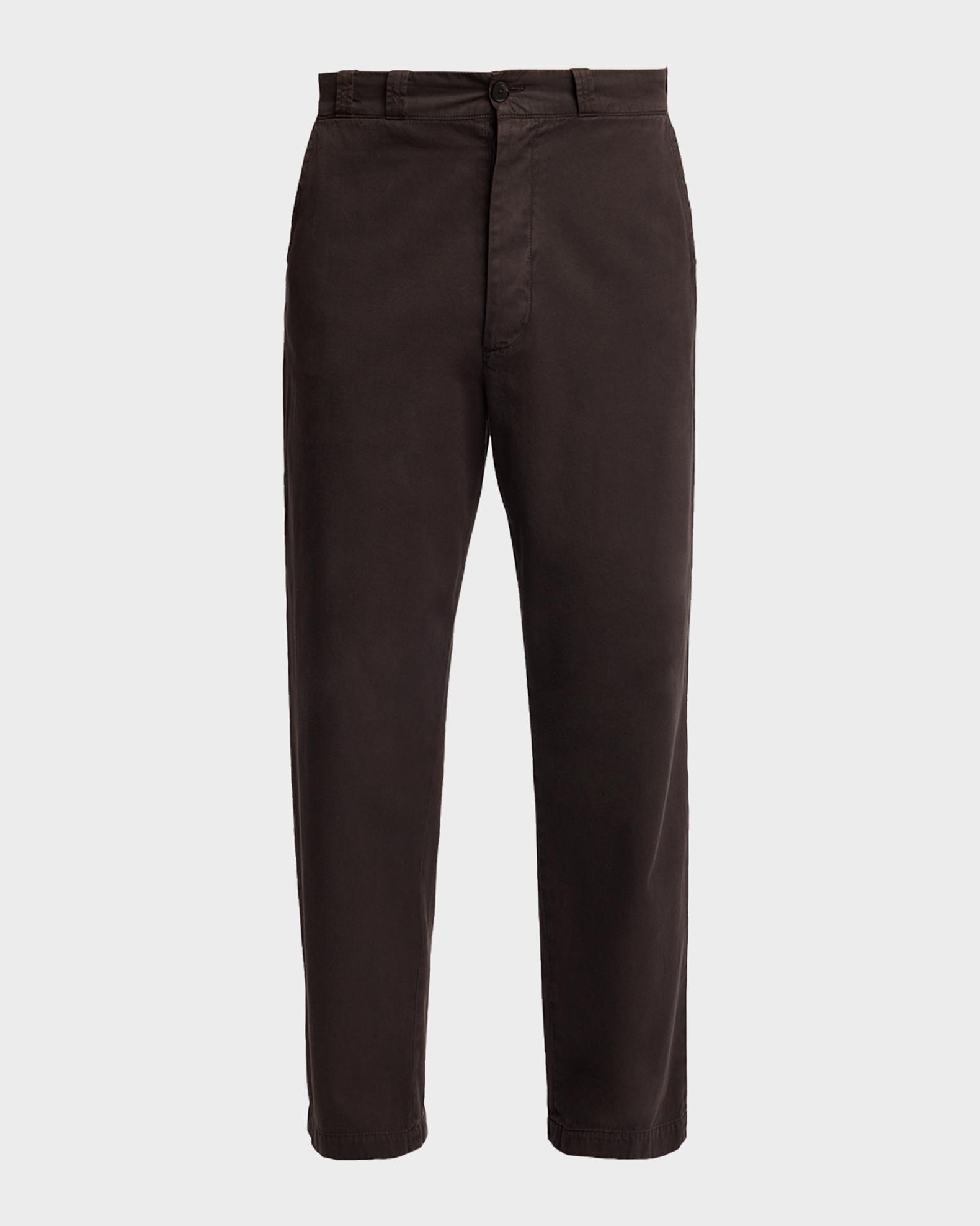 THE ROW Men's Ottis Cotton and Cashmere Straight-Leg Chino Pants