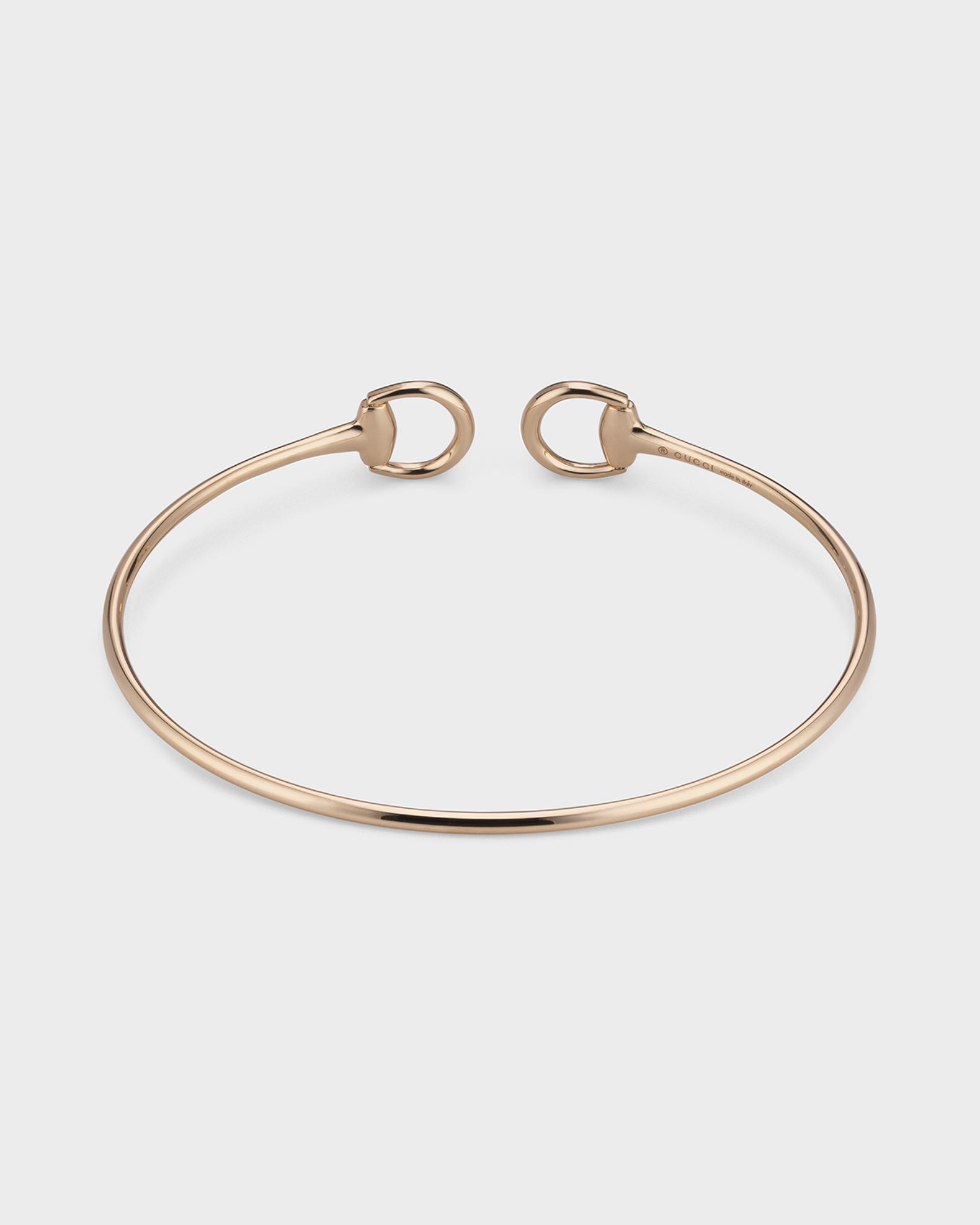 Gucci Gucci Horsebit 18K Diamond Bangle Bracelet | Neiman Marcus