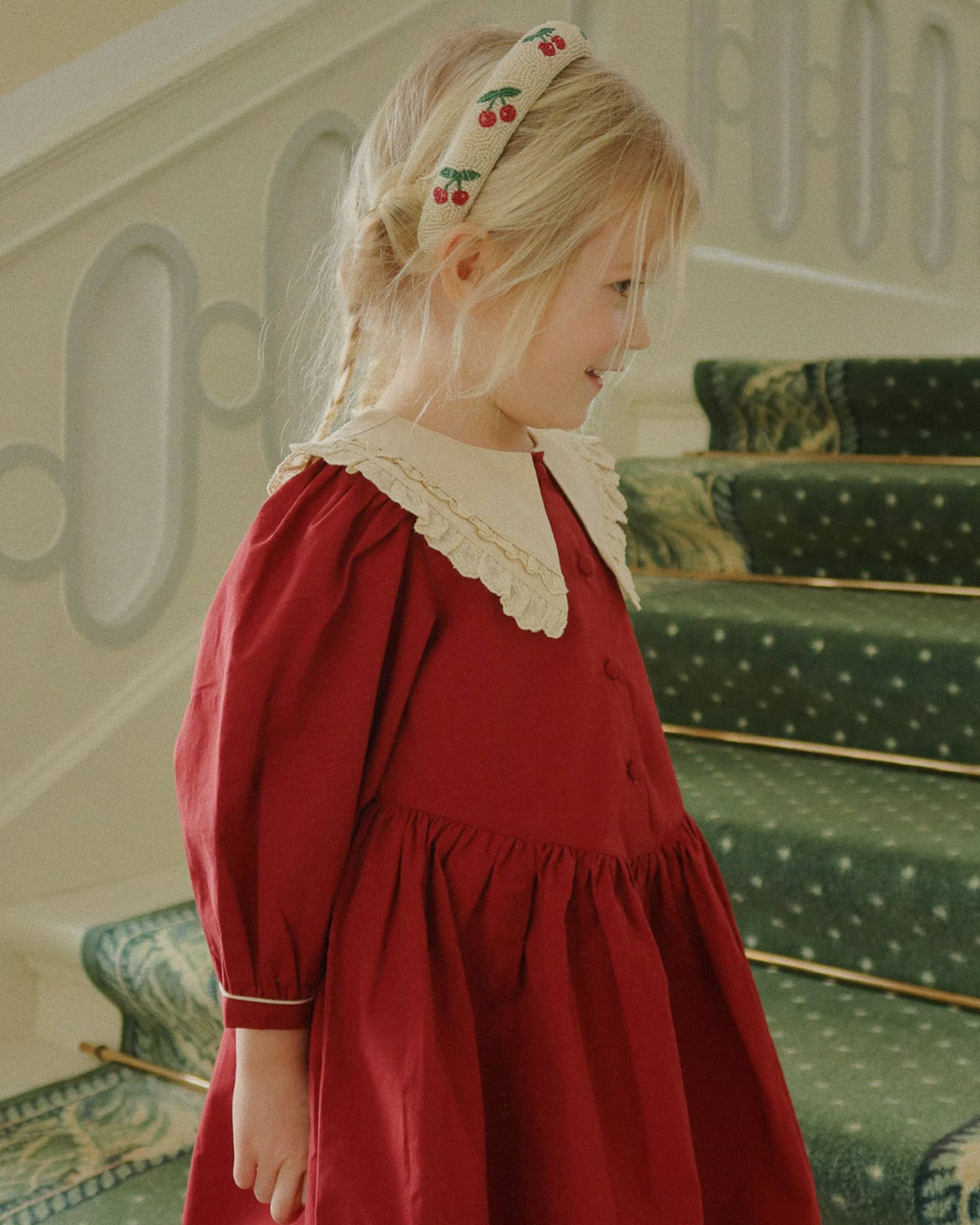 Konges Slojd Beaded Cherries Headband | Neiman Marcus