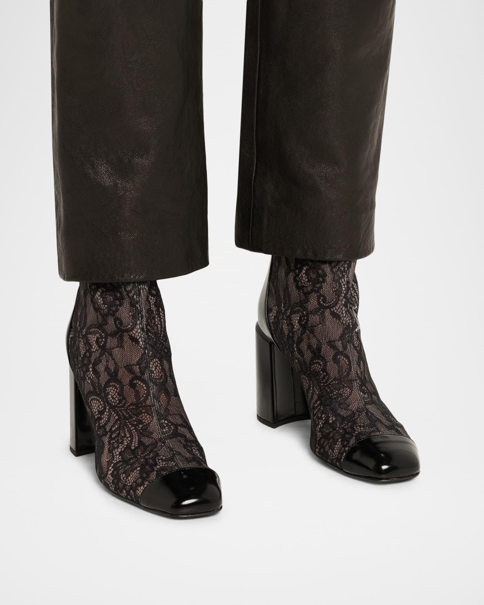 KISS  ジーンシモンズブーツシェル Jimmy Choo Kiss Lace Zip Ankle Boots | Neiman Marcus