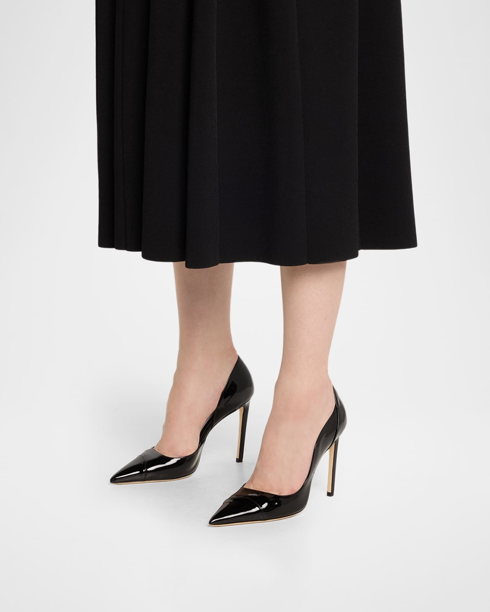 Jimmy Choo 100mm Brigitte Patent Leather d'Orsay Pumps | Neiman Marcus