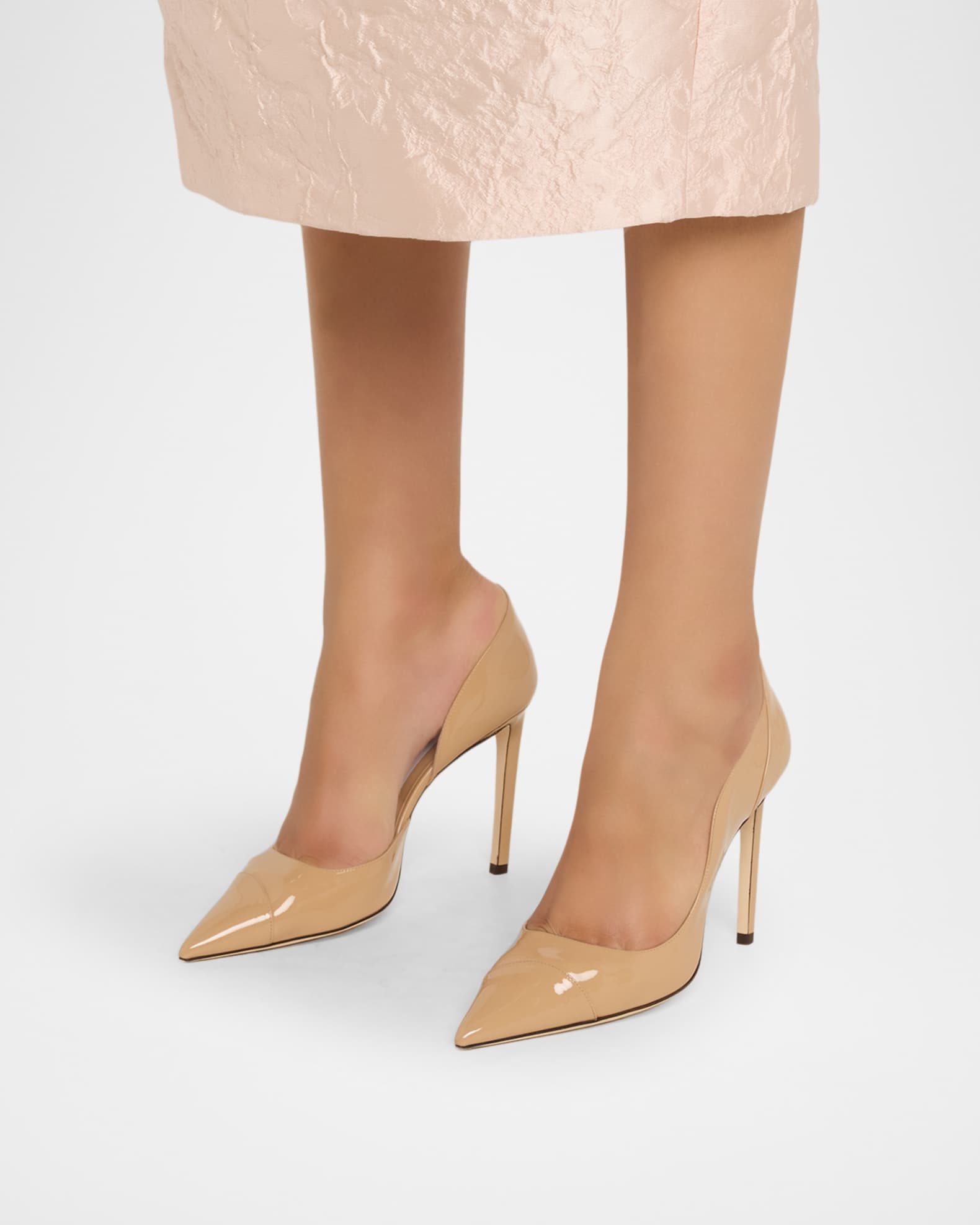 Jimmy Choo 100mm Brigitte Patent Leather d'Orsay Pumps | Neiman Marcus