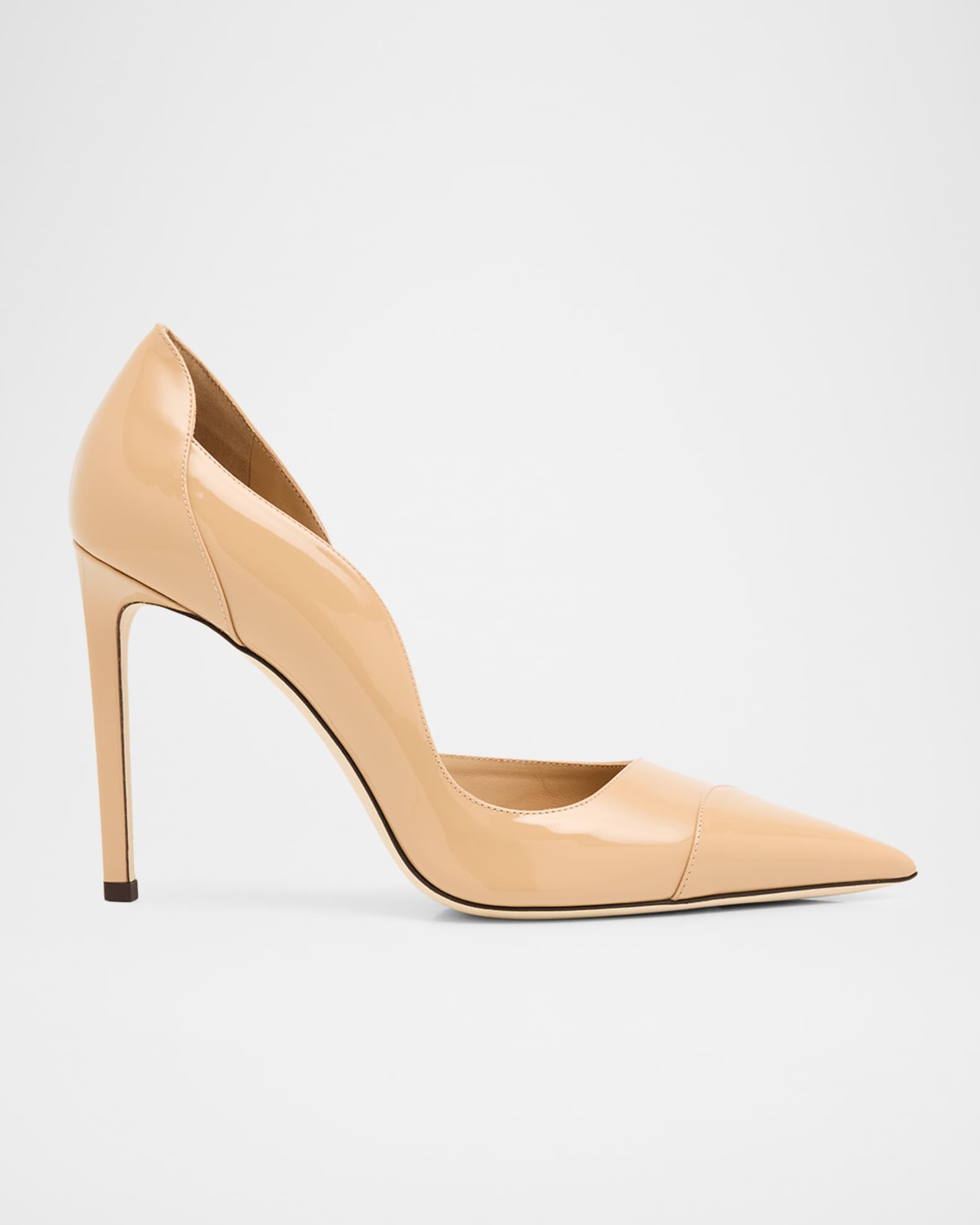 Jimmy Choo 100mm Brigitte Patent Leather d'Orsay Pumps | Neiman Marcus