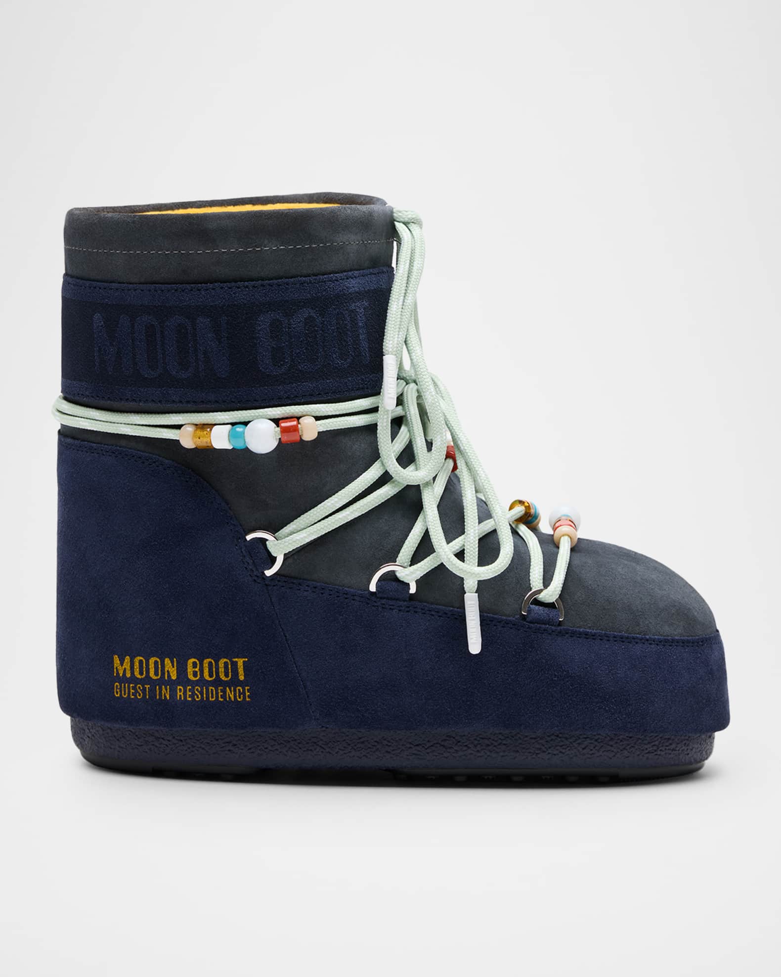 Moon Boot x Guest in Residence Icon Suede Low Snow Boots | Neiman