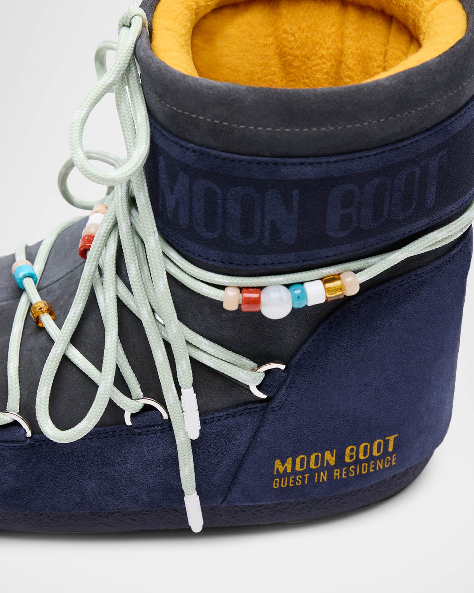 Moon Boot x Guest in Residence Icon Suede Low Snow Boots | Neiman