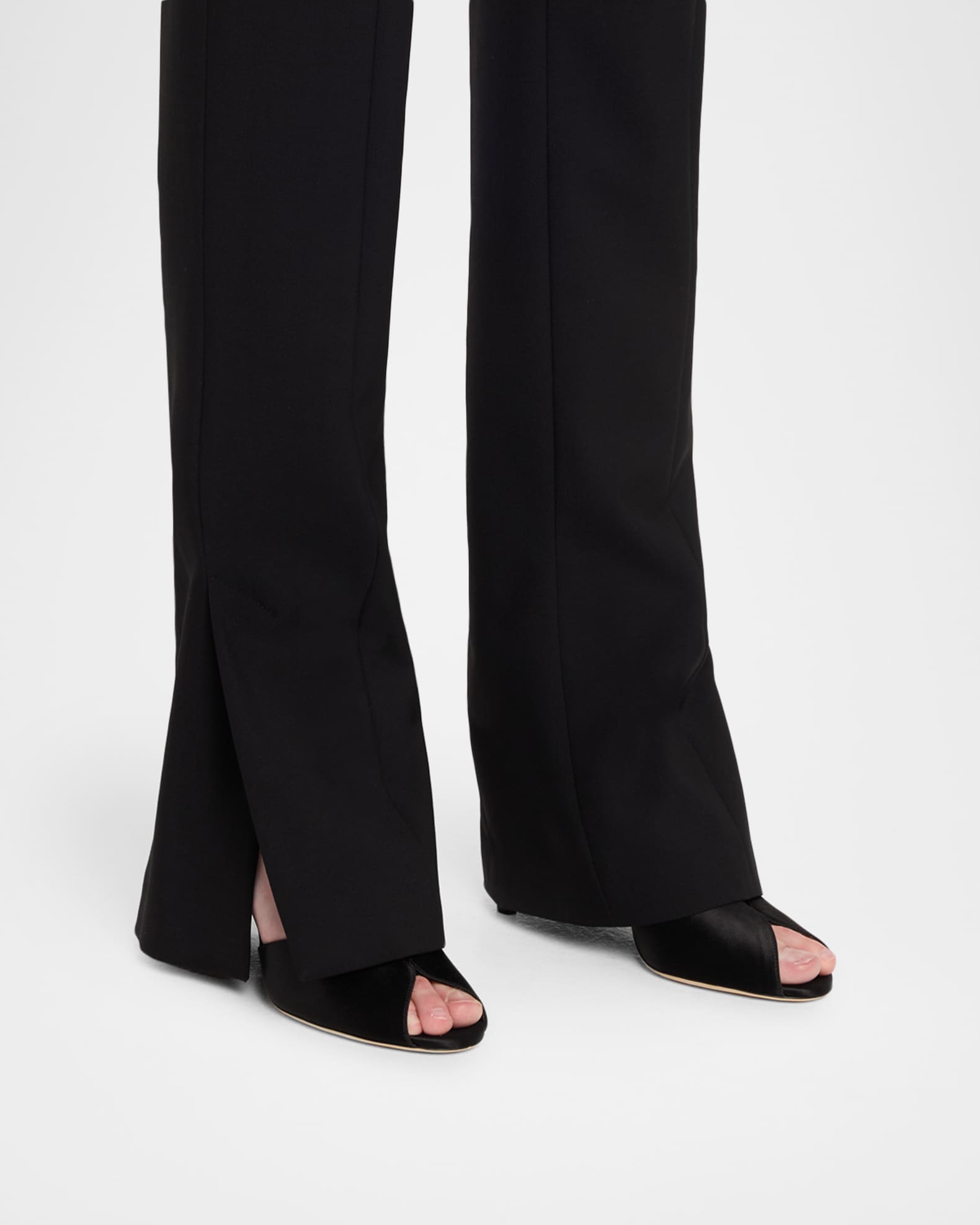 Jimmy Choo Sacora 85 Satin Ankle-Strap Sandals | Neiman Marcus