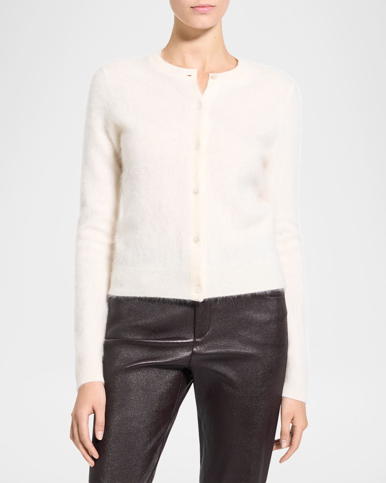 Theory Brushed Cashmere Cardigan | Neiman Marcus