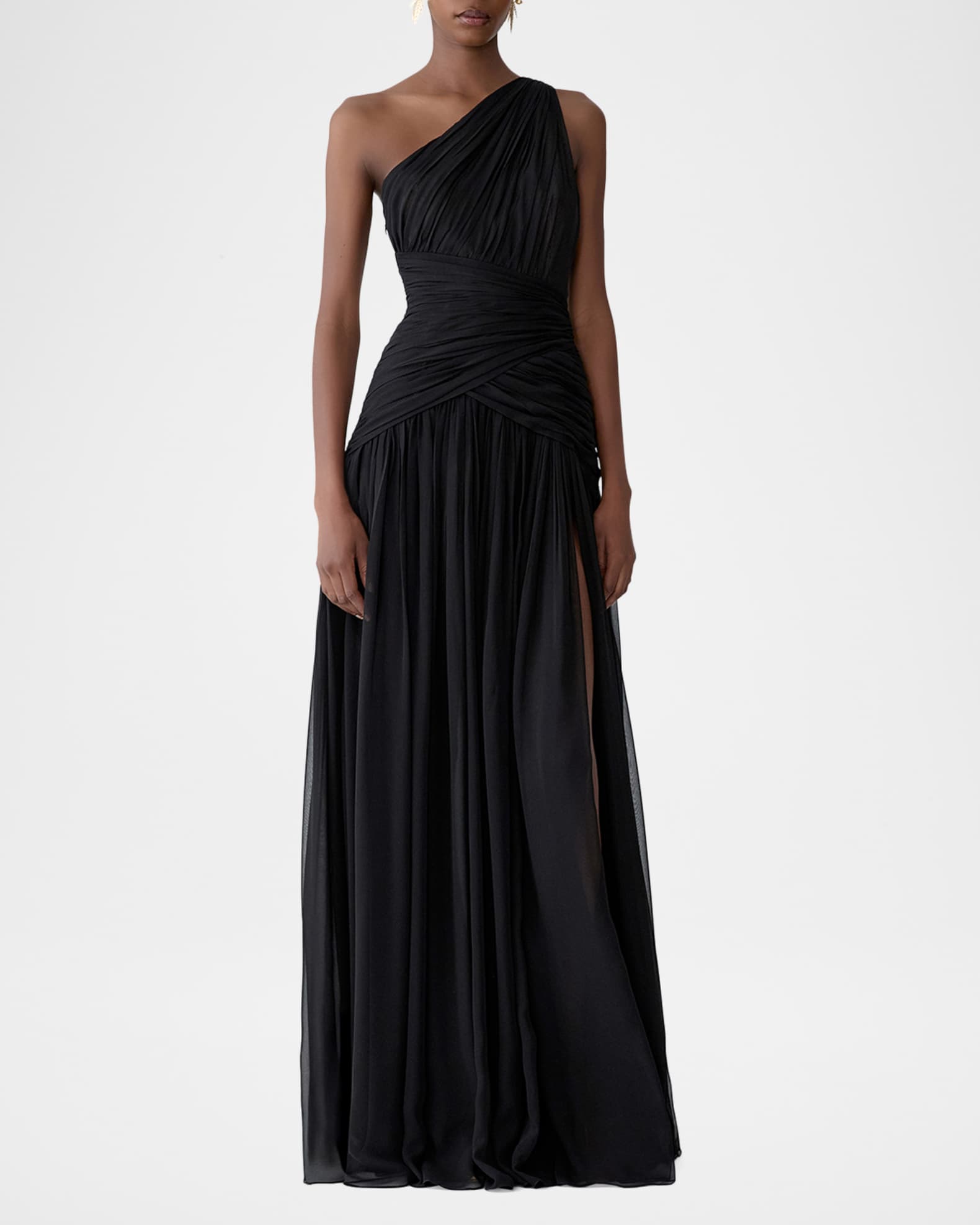black velvet long dress Black Velvet Long Sleeve Formal Dress, A-Line Floor Length Evening Dress US 4 / Custom Color