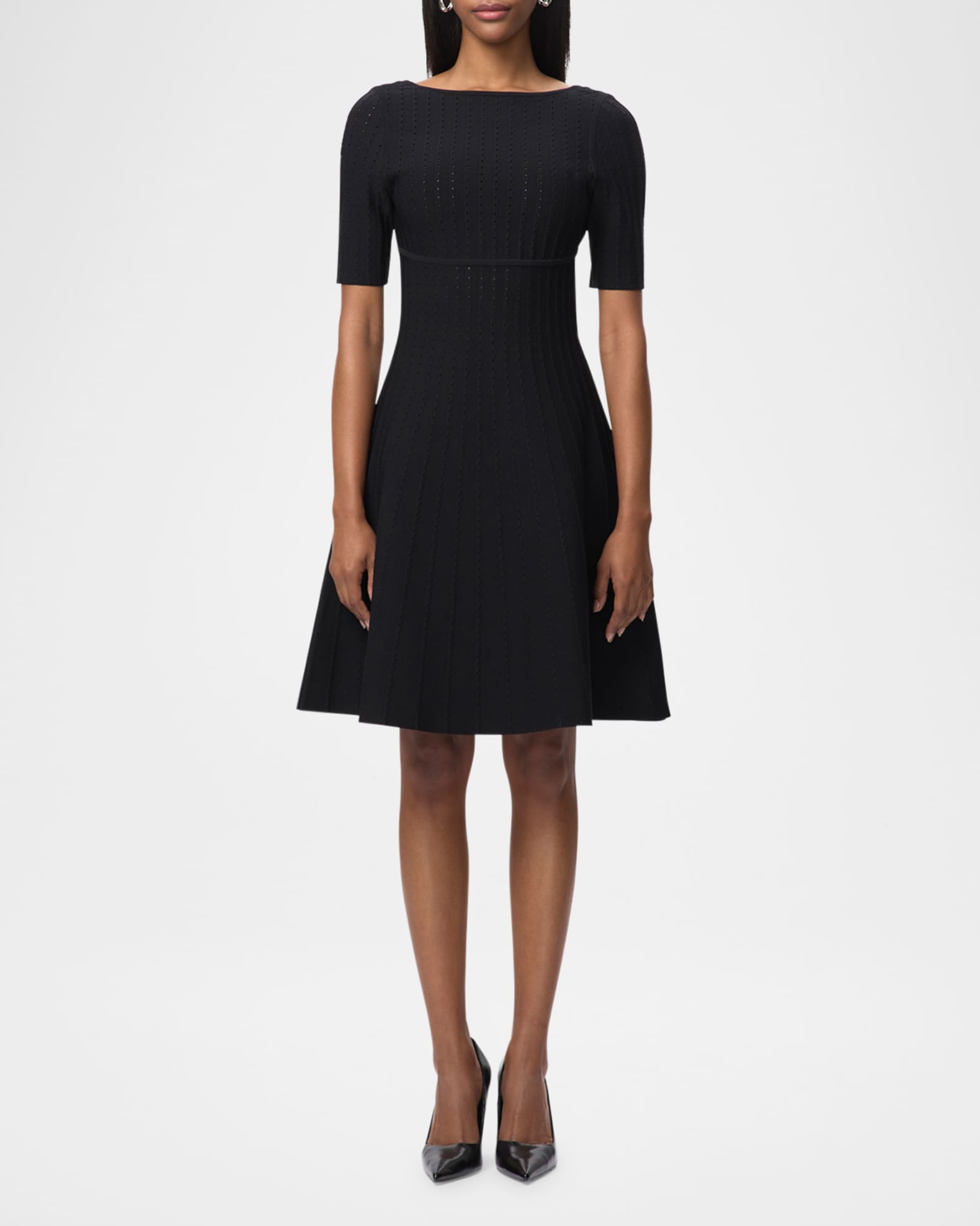 herve leger knit dress Authentic Herve Leger "CELIA" M Zigzag Applique Pointlle Knit Dress $1790  NWT