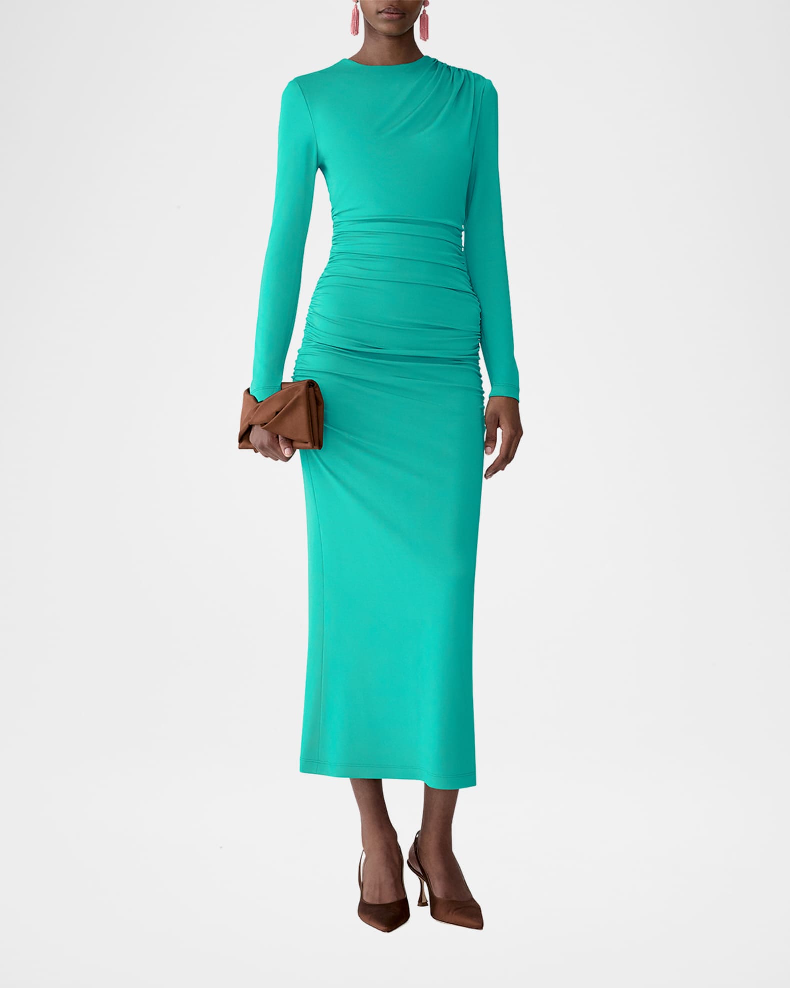 button up front midi dress FINAL SALE