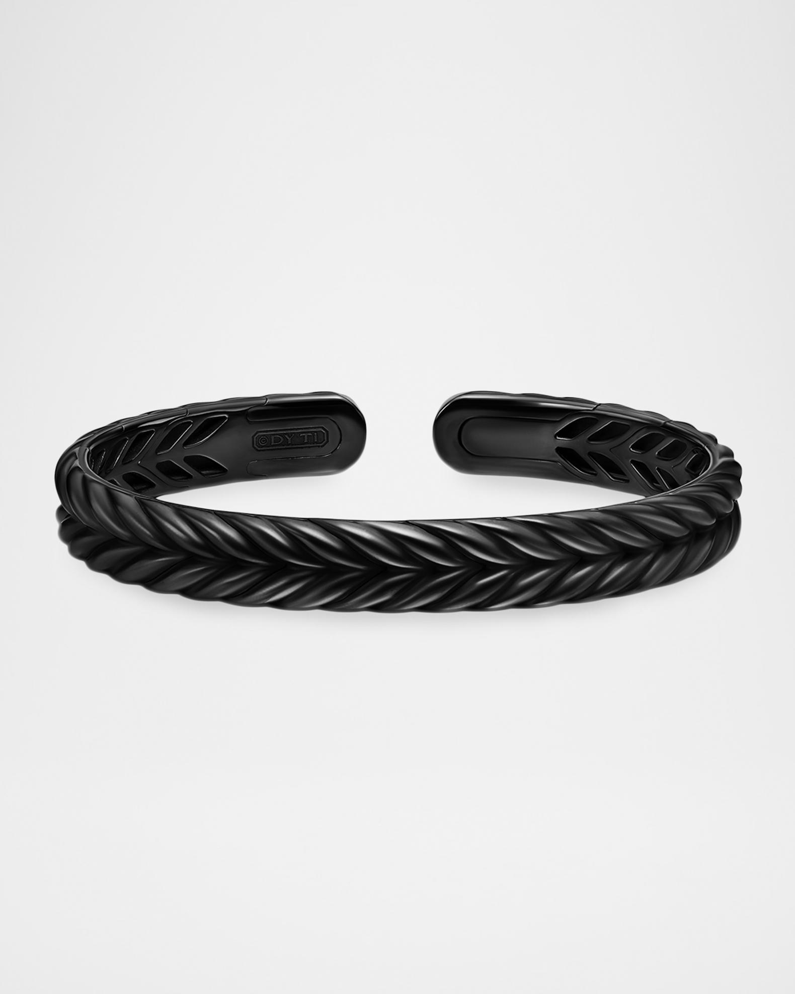 David Yurman Men's Chevron Flex Bracelet in Black Titanium, 10mm ...