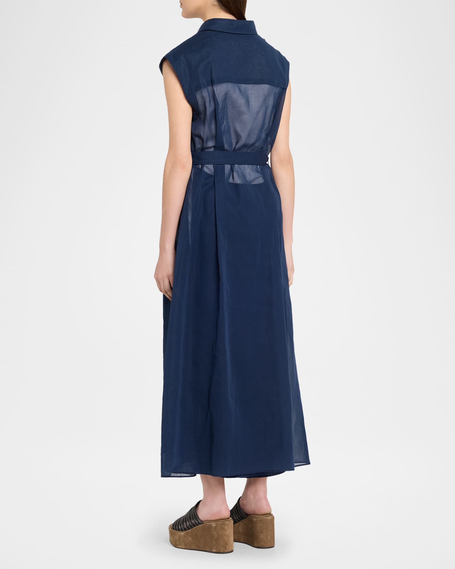 knee length dresses for ladies SAILBOAT MIDI SHIRT DRESS