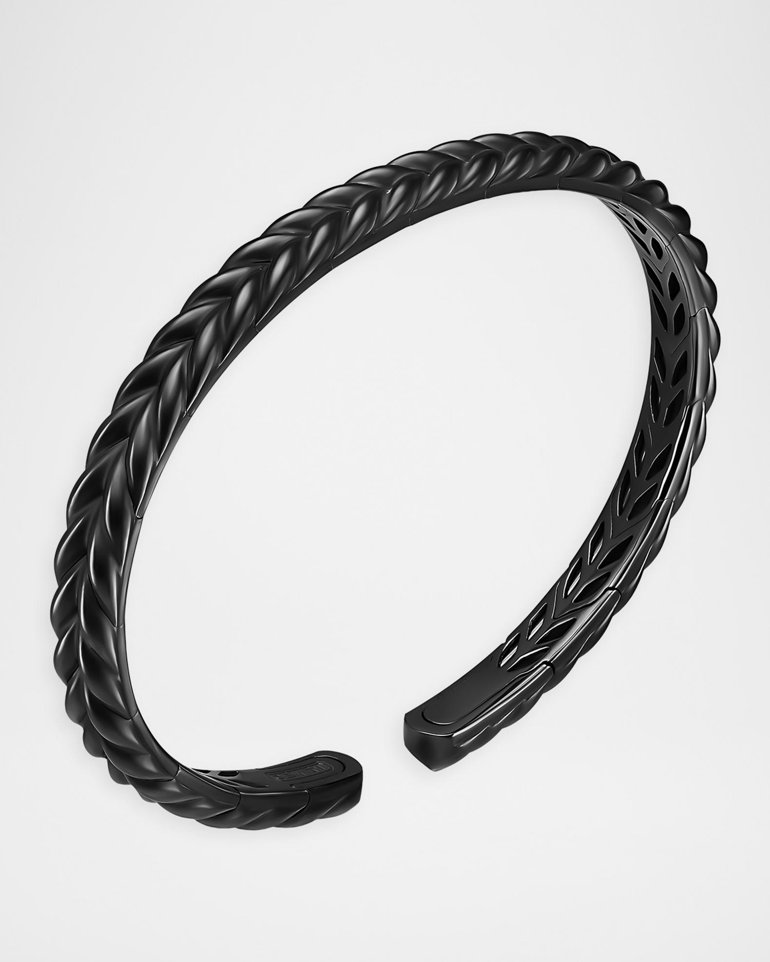 David Yurman Men's Chevron Flex Bracelet in Black Titanium, 6.4mm ...