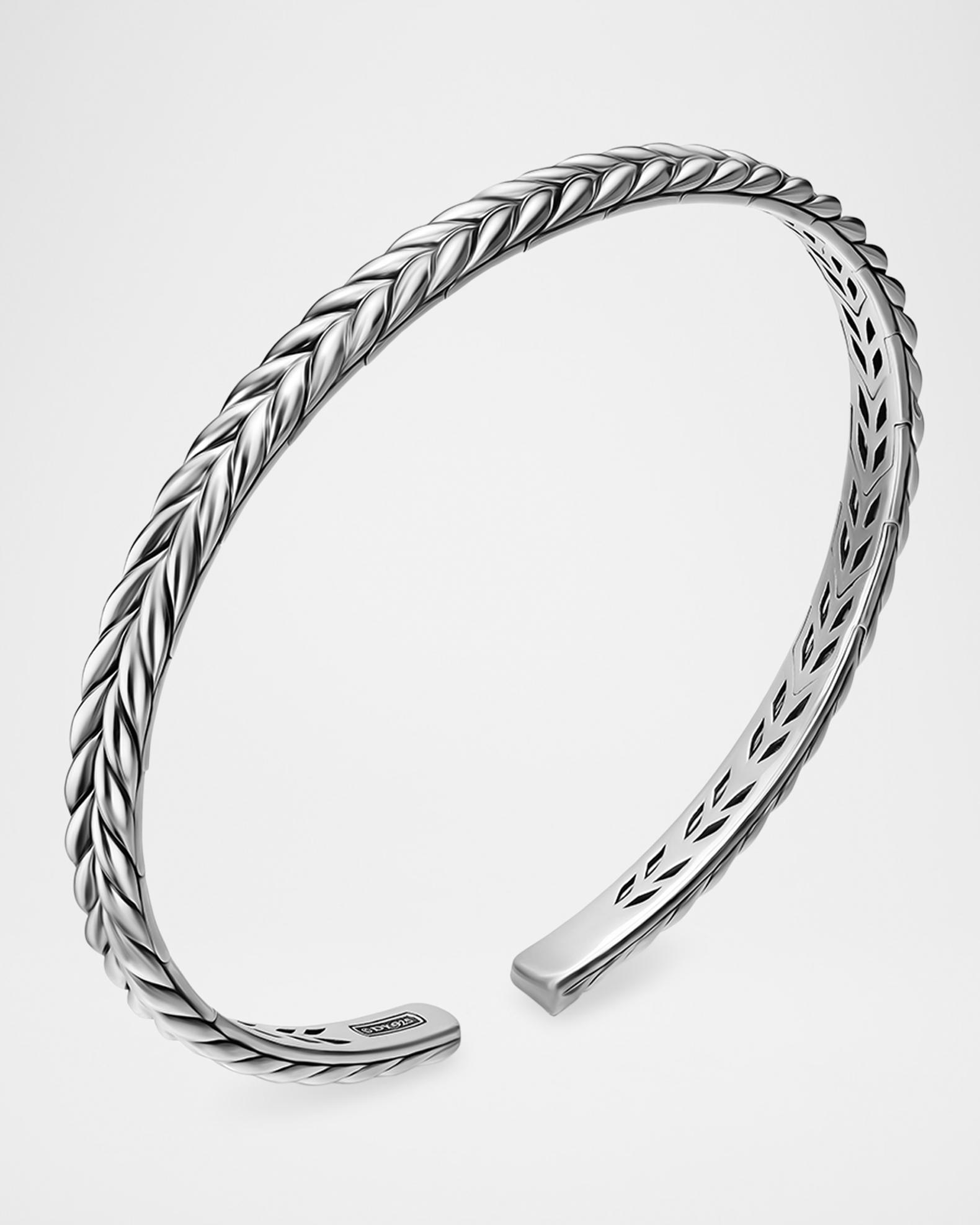 David Yurman Men's Chevron Flex Bracelet in Sterling Silver, 5.2mm ...