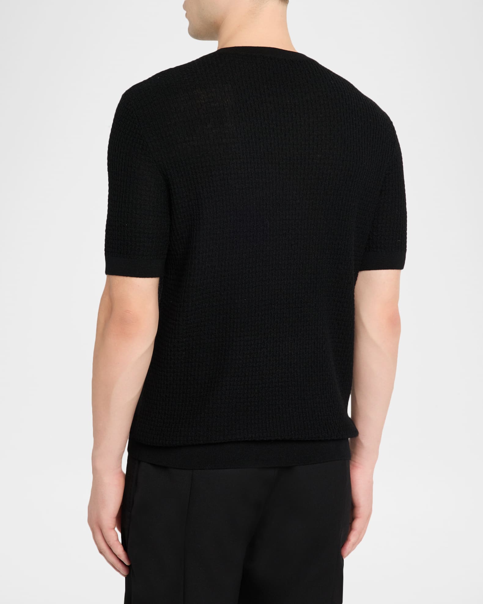 トップス EMPORIO ARMANI knit black made in Italy Emporio Armani Black Knit Sleeveless Top S | eBay