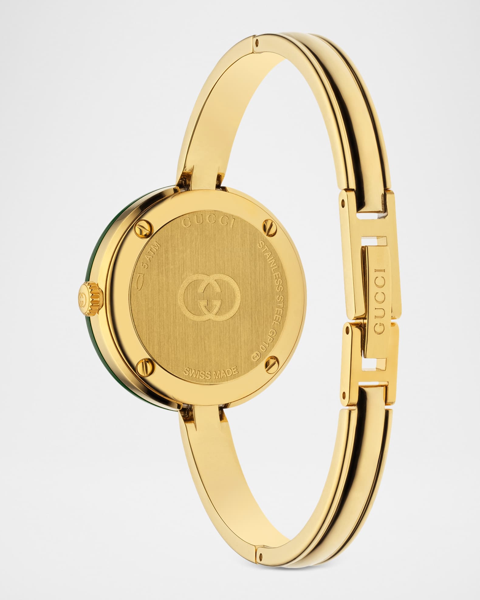 GUCCI ゴールドブレスレット時計 Gucci 28mm Gucci Play Watch with Intechangeable Bezels, 6.3