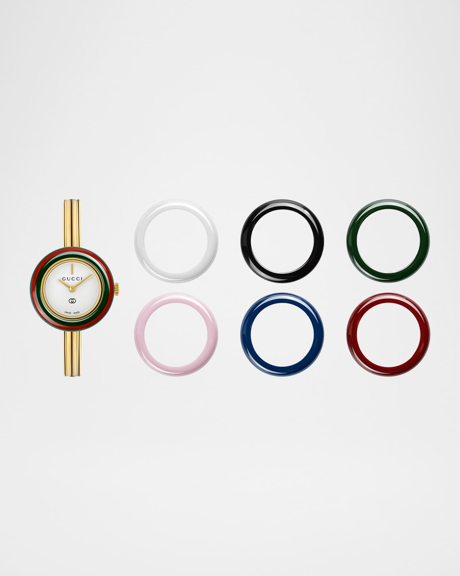 Gucci 28mm Gucci Play Watch with Intechangeable Bezels, 6.3