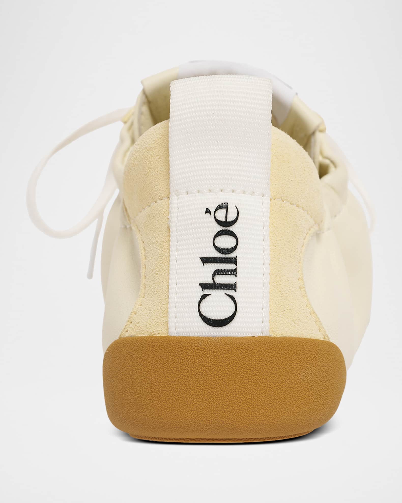 Chloé ウォールデン Chloe Kick Mixed Leather Low-Top Sneakers | Neiman Marcus
