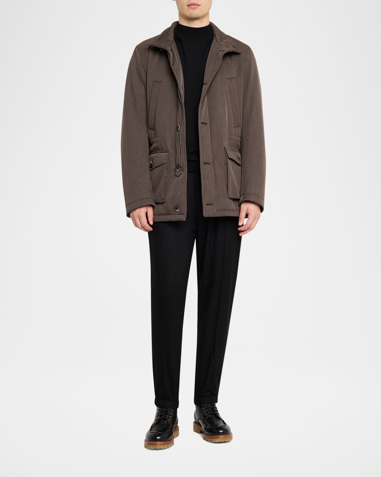 ジャケット・アウター HED MAYNER 100% Virgin Wool Jacket M Herno Men's Virgin Wool Field Jacket | Neiman Marcus