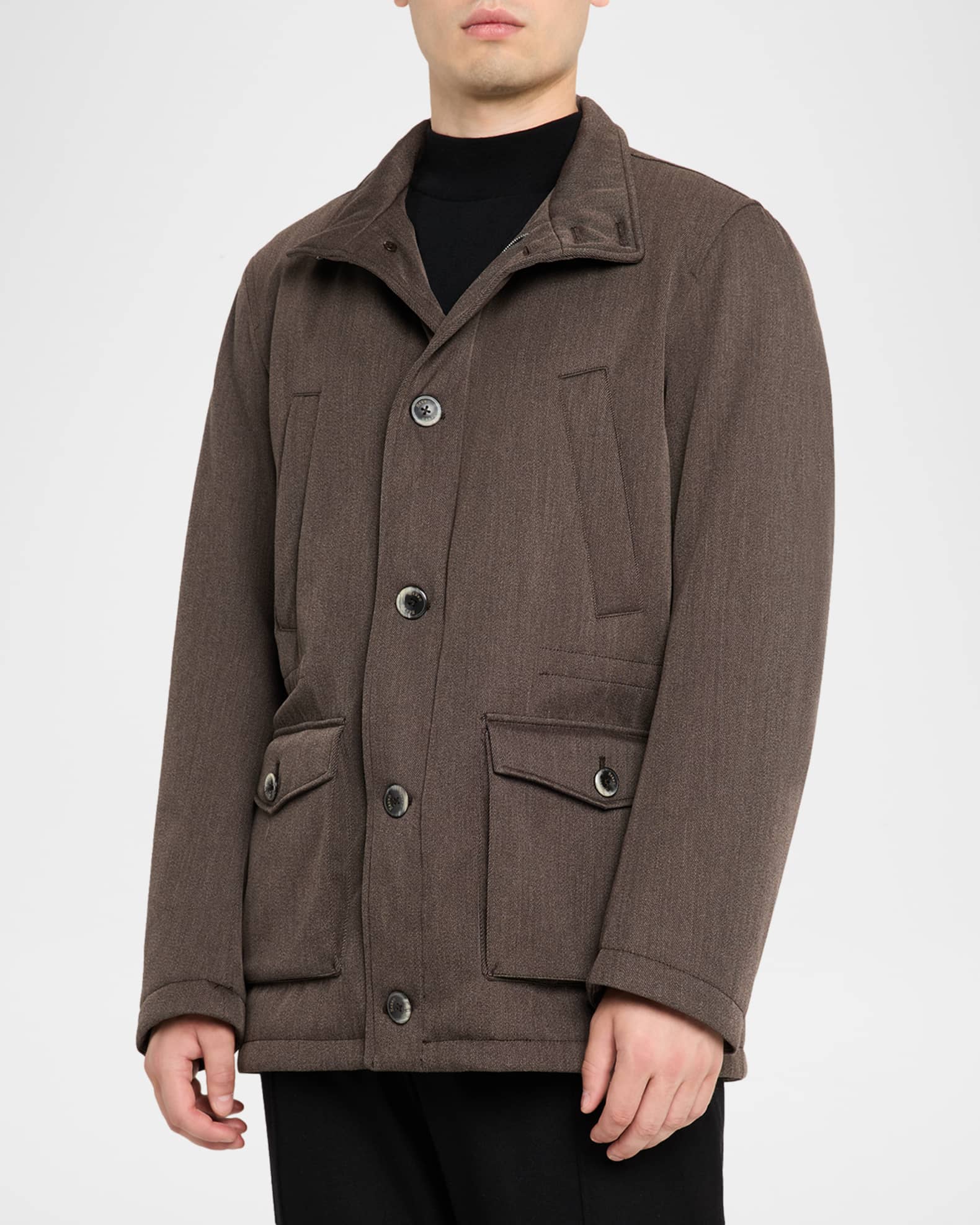 Herno Men's Virgin Wool Field Jacket | Neiman Marcus
