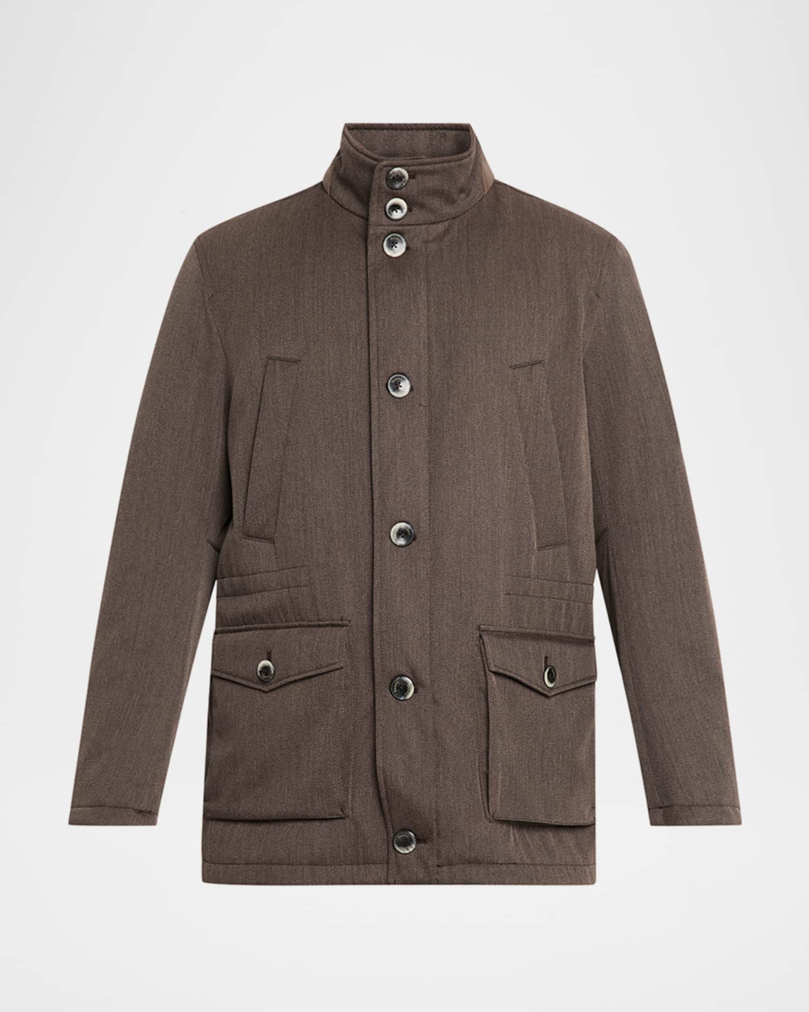 Herno Men's Virgin Wool Field Jacket | Neiman Marcus