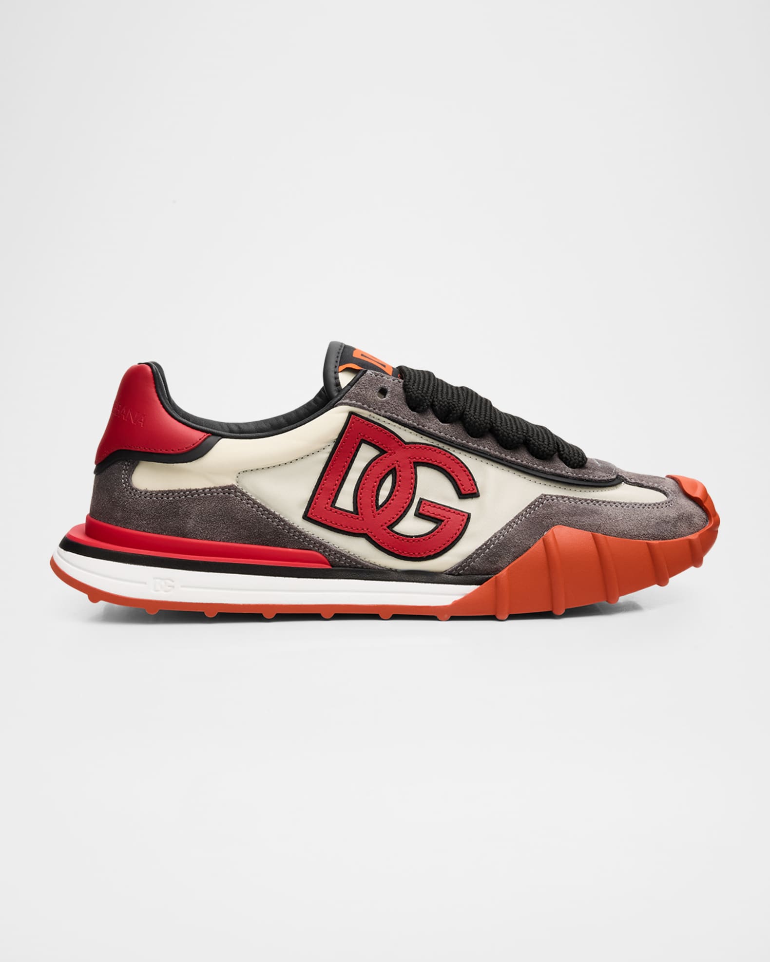 Dolce&Gabbana Men's DG Athletic Textile and Suede Runner Sneakers