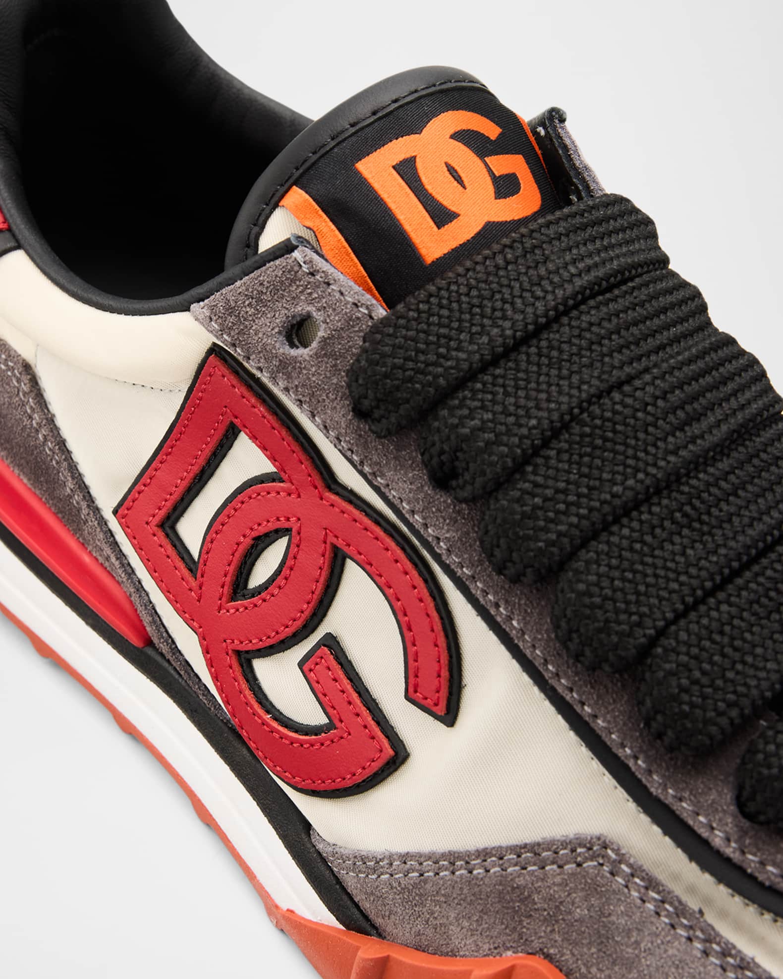 Dolce&Gabbana Men's DG Athletic Textile and Suede Runner Sneakers