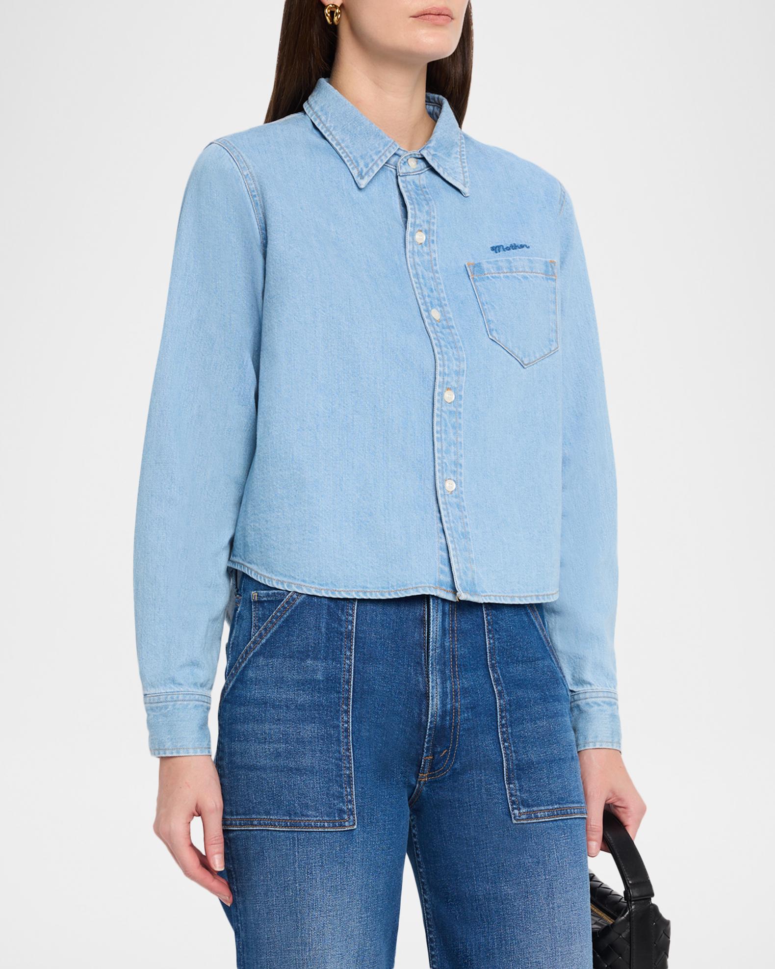 MOTHER The Honor Roll Denim Shirt | Neiman Marcus