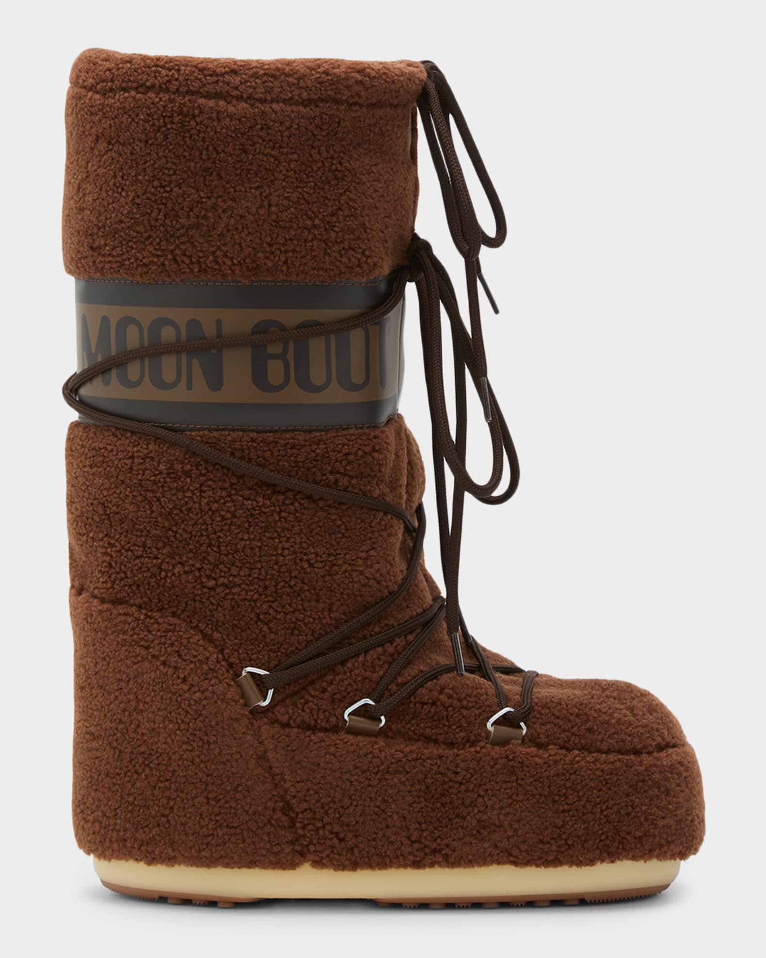 Moon Boot Icon Fleece Knee-High Snow Boots | Neiman Marcus