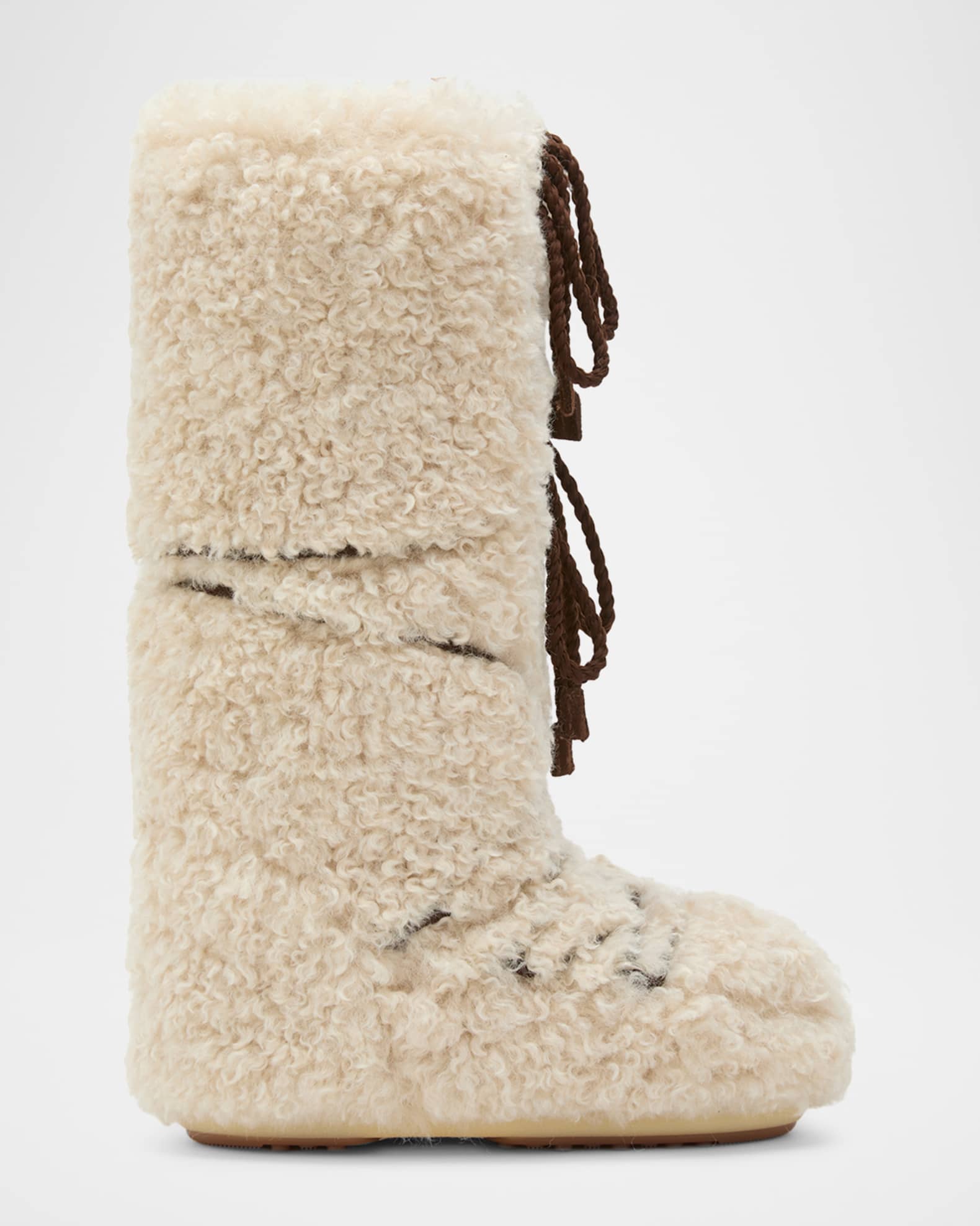 Moon Boot Icon Curly Extra Knee-High Snow Boots | Neiman Marcus