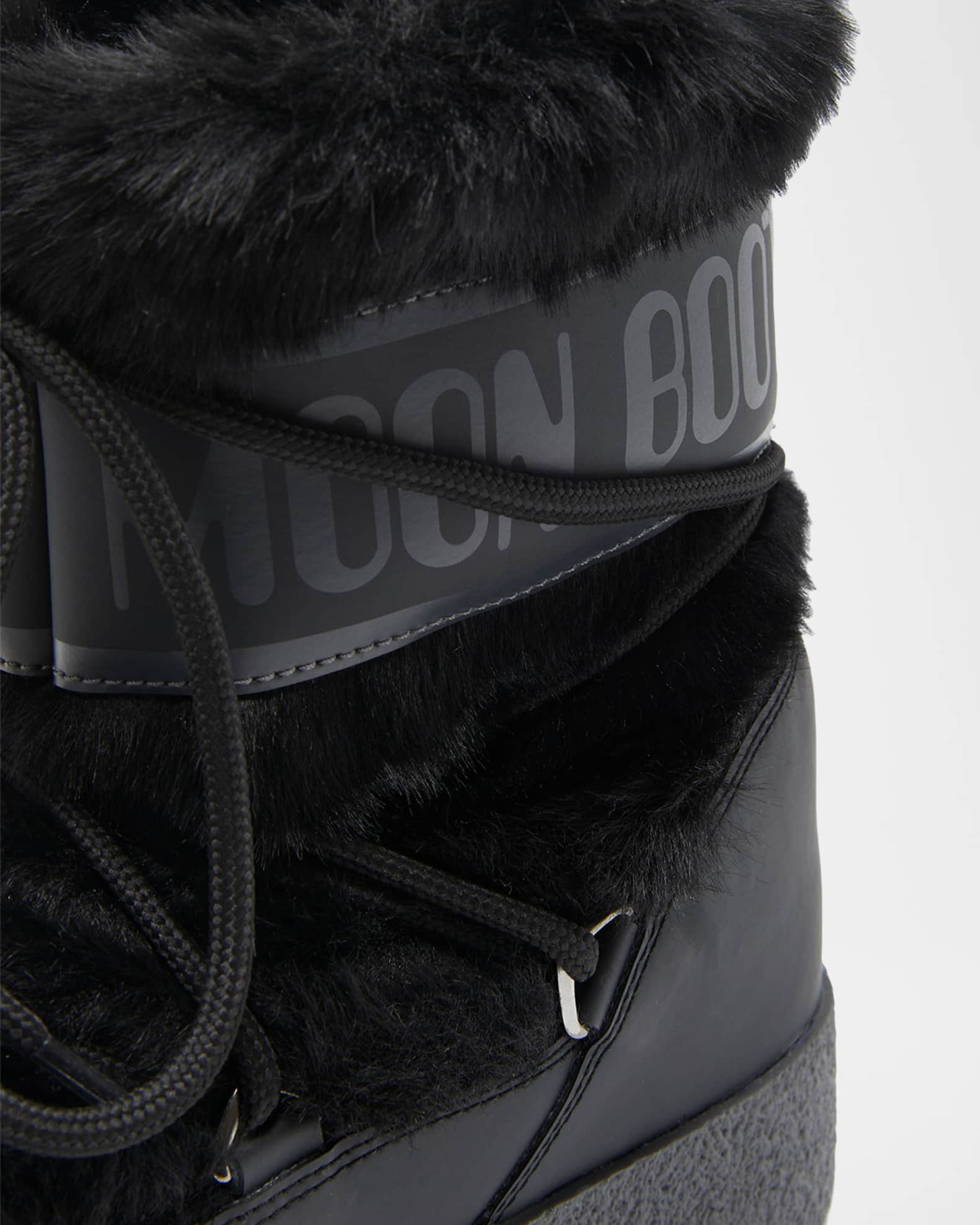 Moon Boot Ltrack Faux Fur Ankle Snow Boots | Neiman Marcus