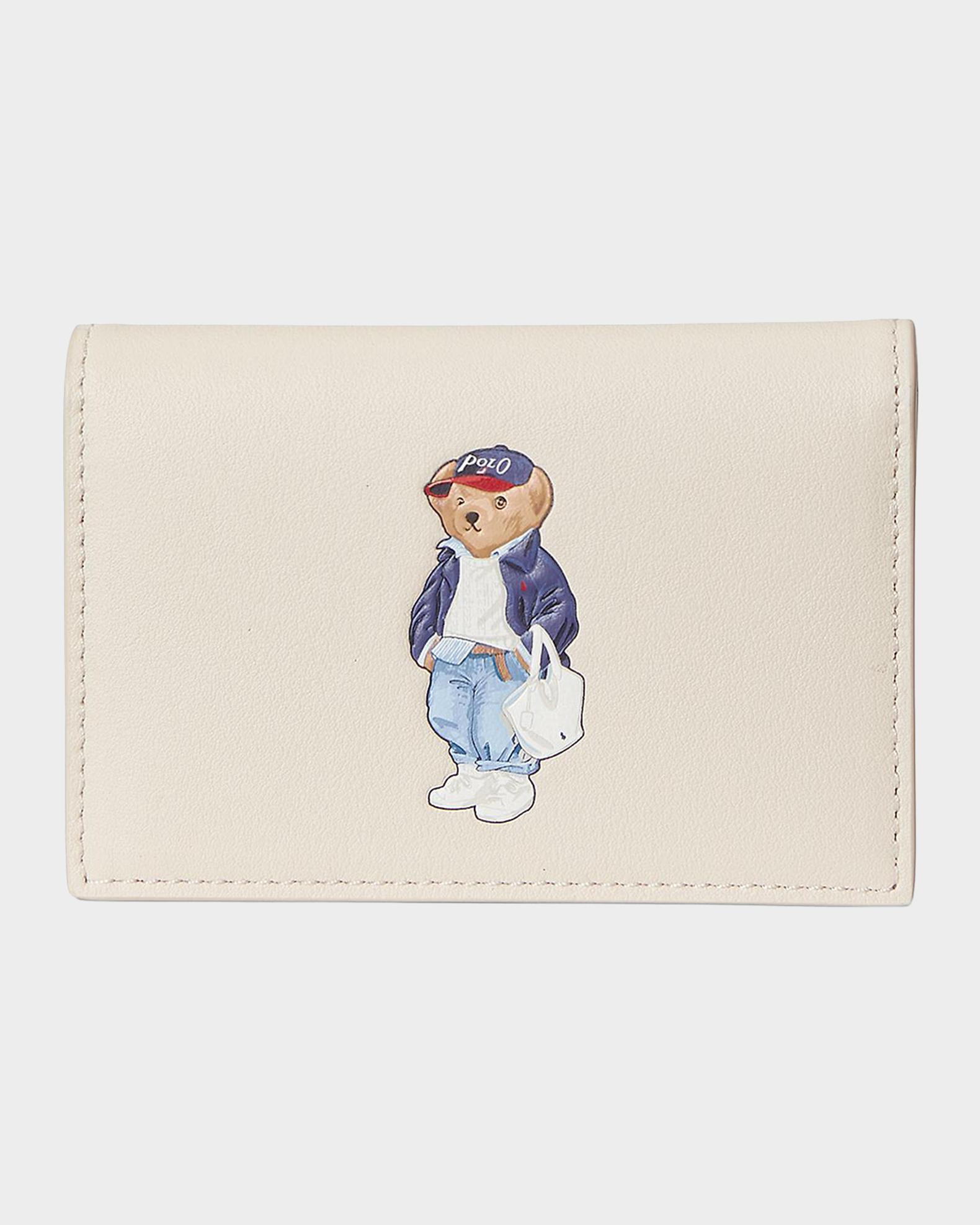 Polo Ralph Lauren Polo Bear Leather Flapped Card Case | Neiman Marcus
