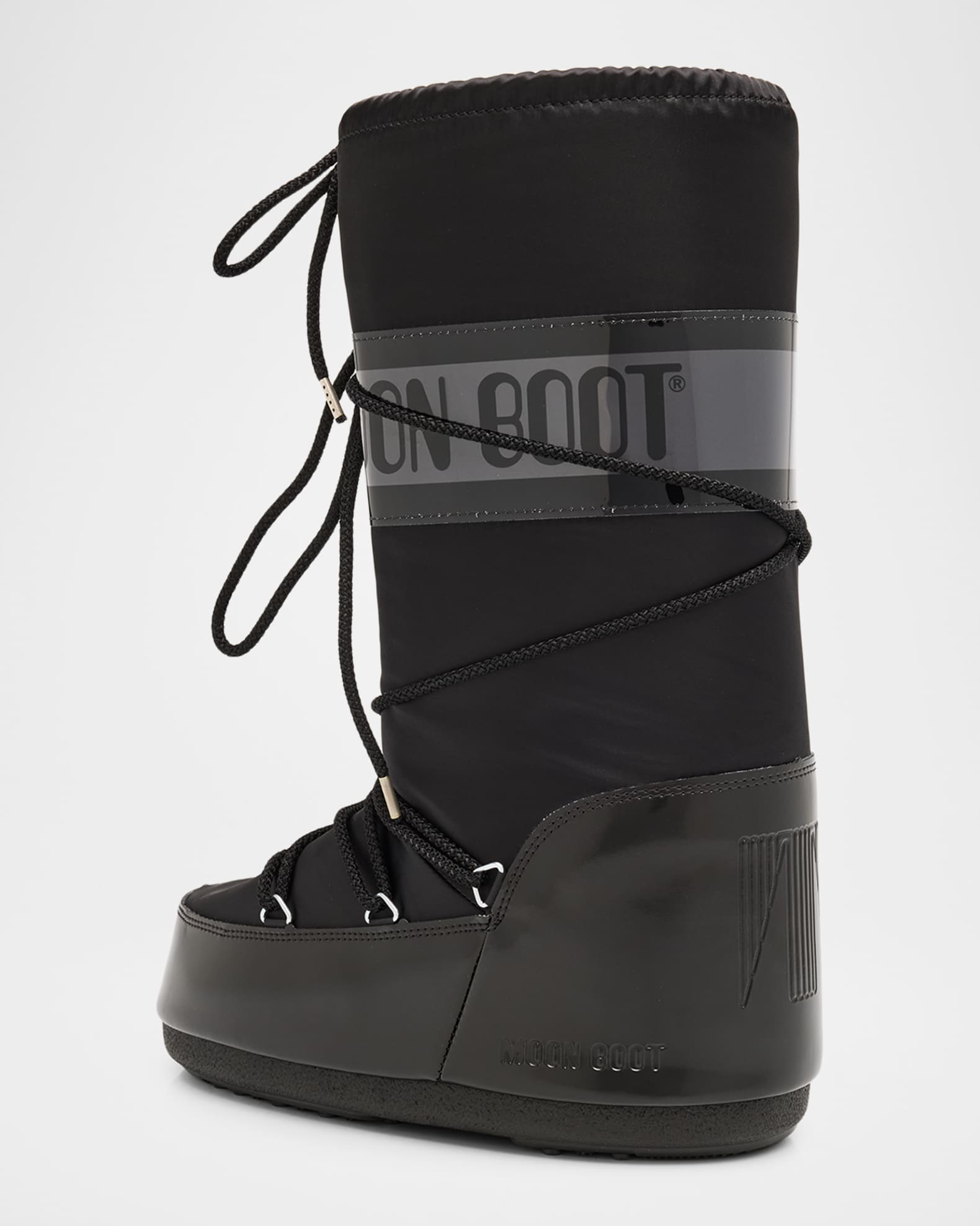 Moon Boot Icon Glance Satin Knee-High Snow Boots | Neiman Marcus