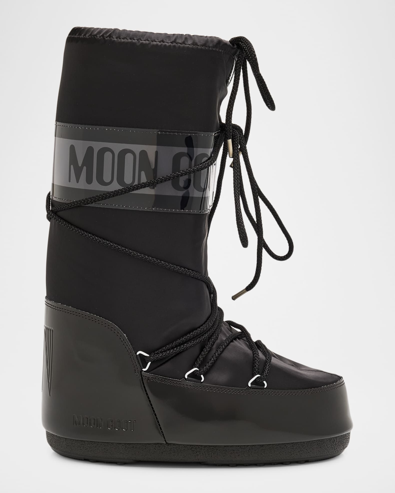Moon Boot Icon Glance Satin Knee-High Snow Boots | Neiman Marcus