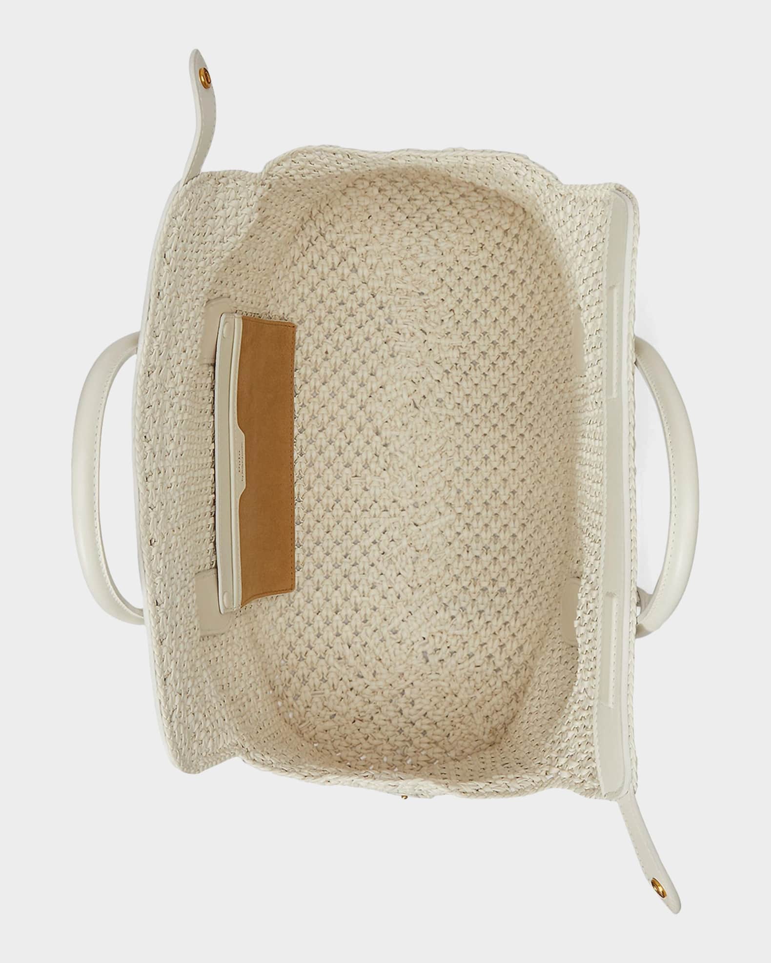Polo Ralph Lauren Bellport Woven Leather Satchel | Neiman Marcus