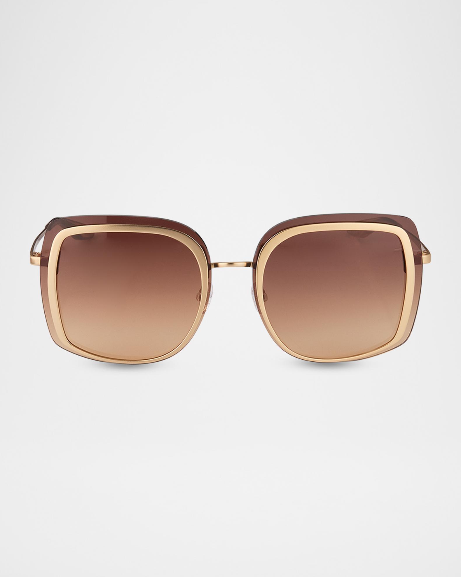 Barton Perreira Halima 65mm Square Titanium Sunglasses | Neiman Marcus