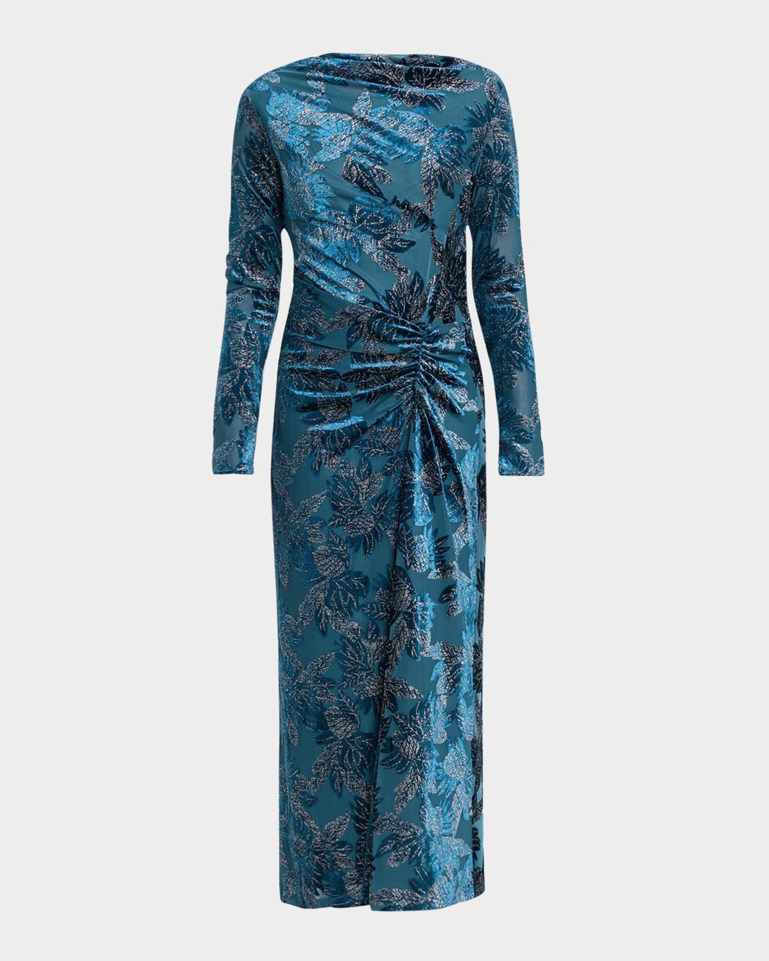 knee length dresses for ladies Rabanne Ruched Jersey Midi Dress main image 1