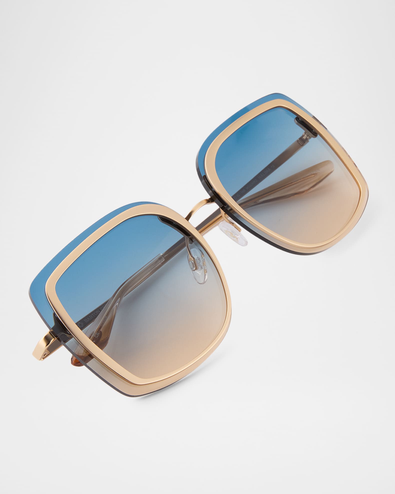 Barton Perreira Halima 65mm Square Titanium Sunglasses | Neiman Marcus