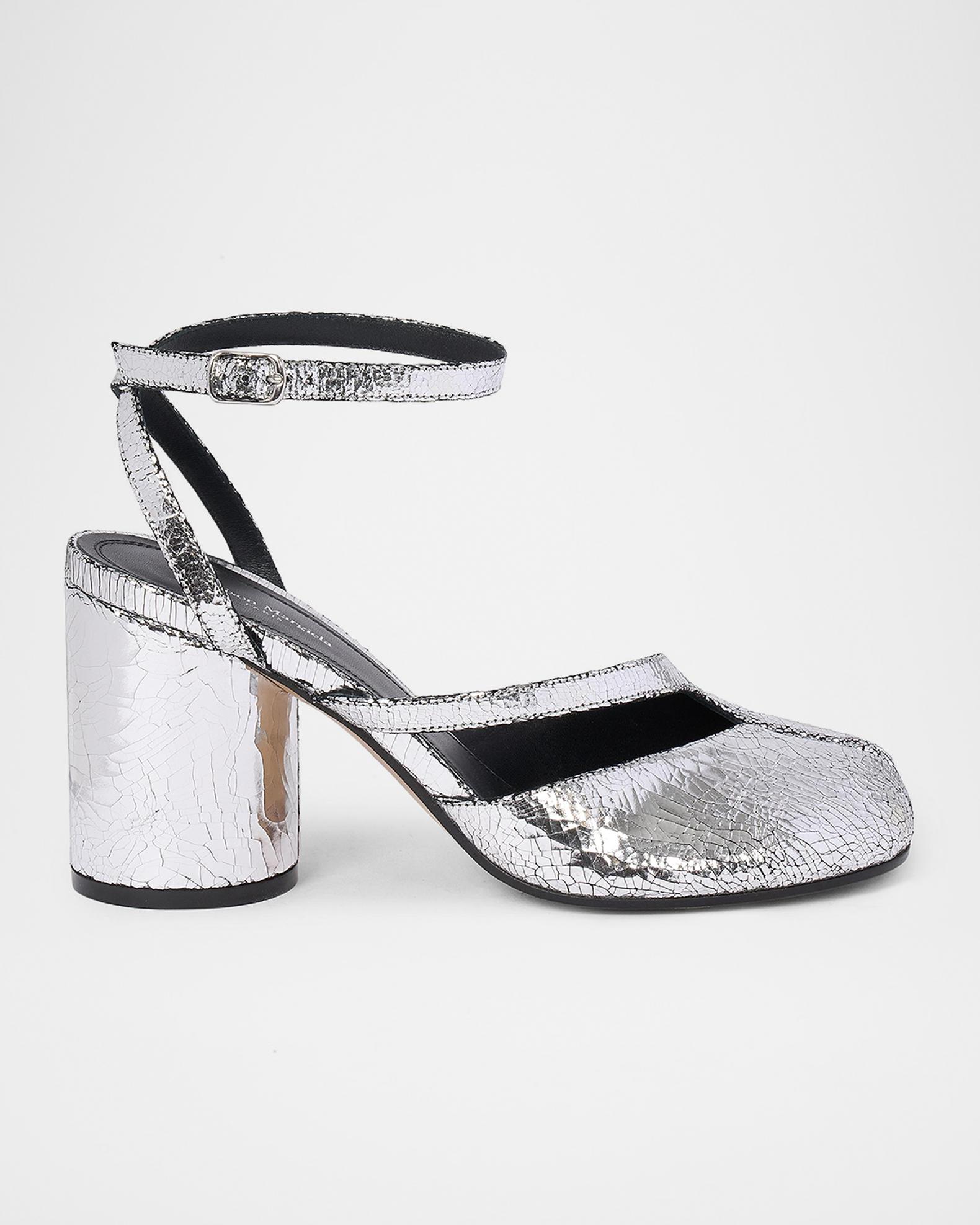 ✨【正規品】Maison Margiela タビバレエ　ブロークンミラー39 ✨ Maison Margiela Tabi Broken Mirror Leather Split-Toe Pumps