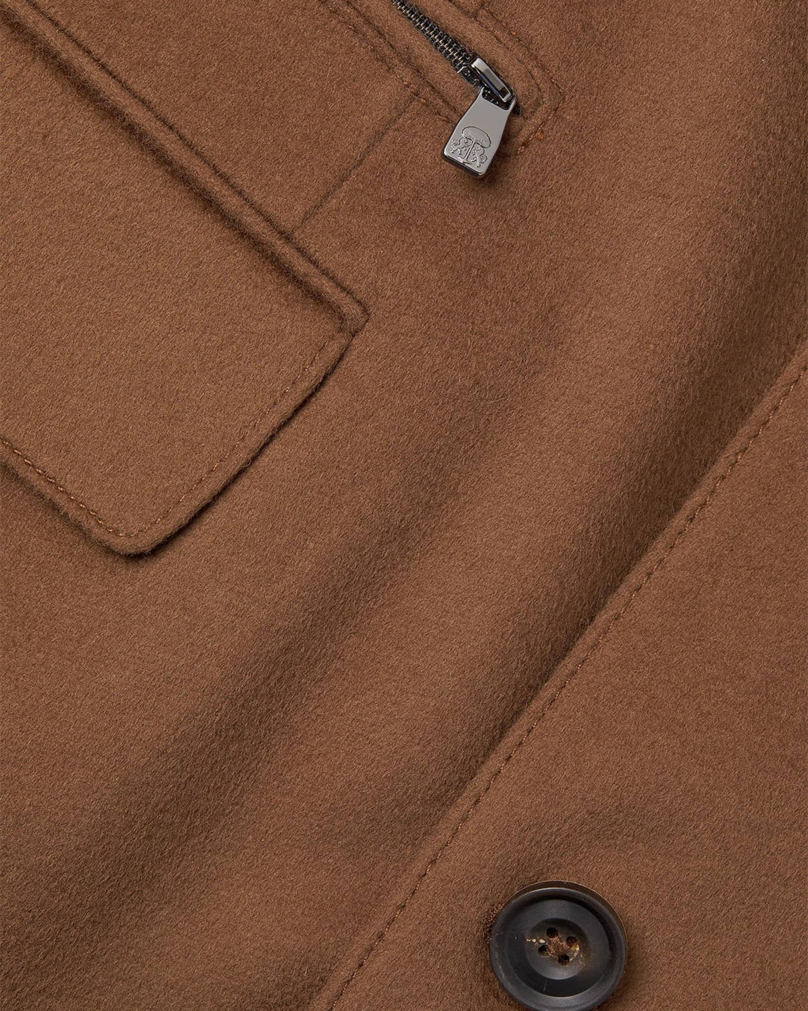 Corneliani Men's Virgin Wool Single-Breasted Top Coat with Zip