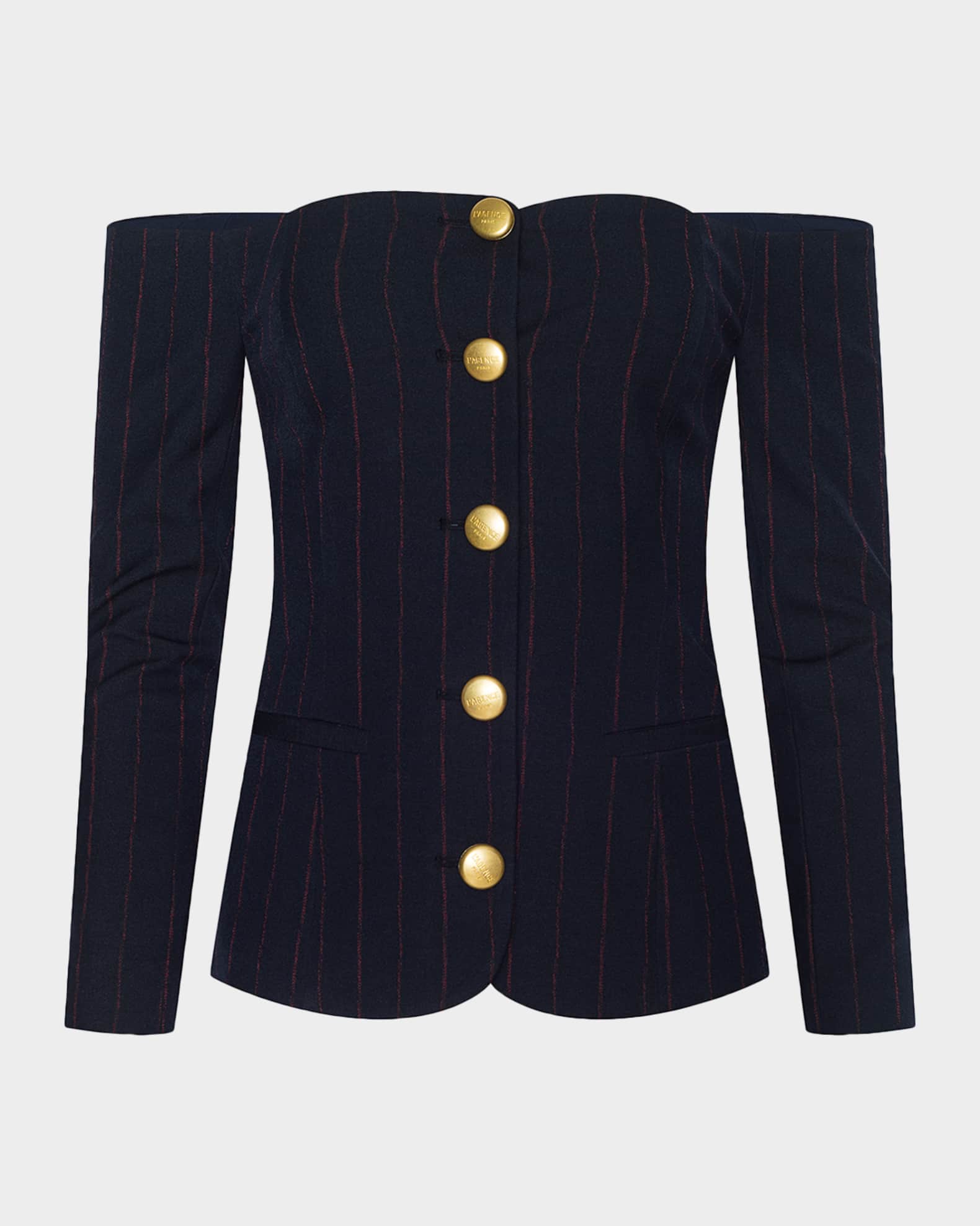 L'Agence Alice Off-Shoulder Blazer Top | Neiman Marcus
