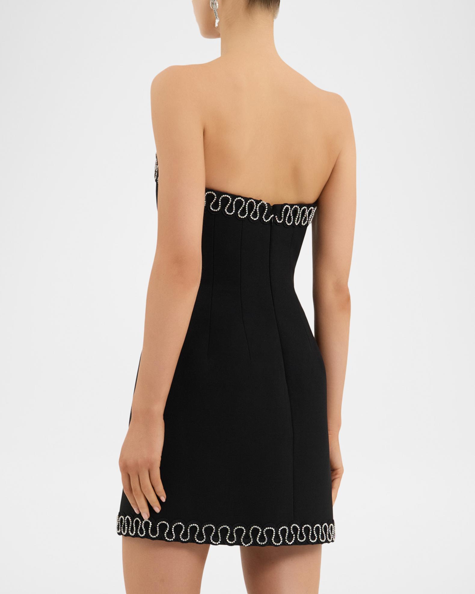 Rebecca Vallance Nyx Bonded Crepe Strapless Mini Dress | Neiman Marcus